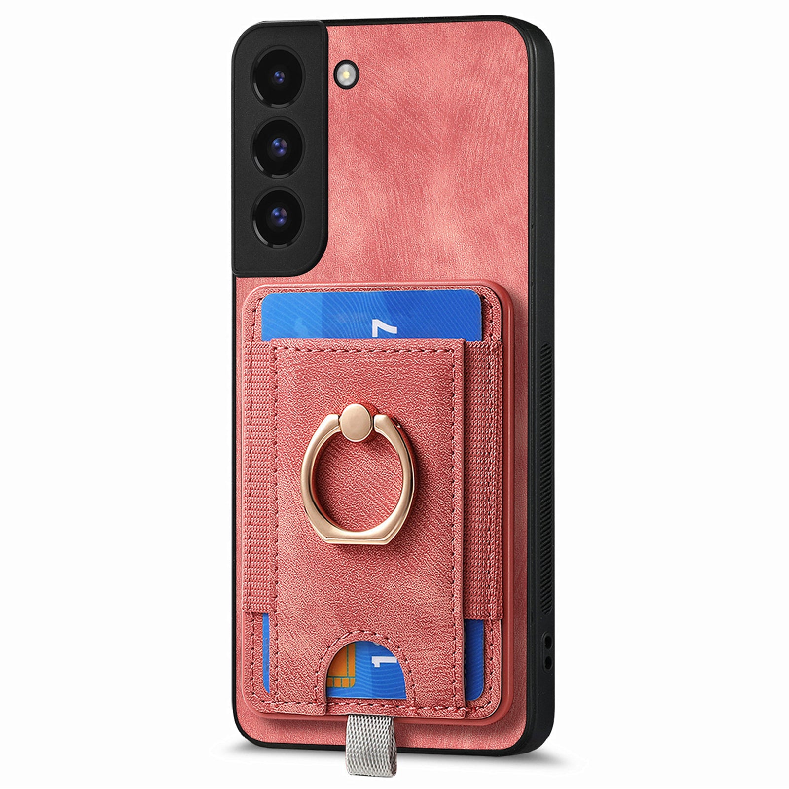 D7 For Samsung Galaxy S22+ 5G Case Detachable 2-in-1 Card Holder Kickstand Phone Cover