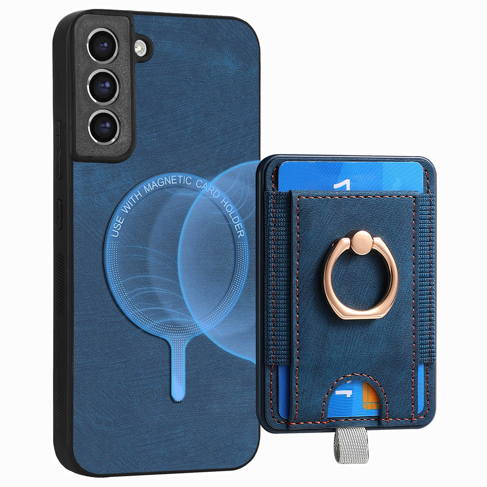 D7 For Samsung Galaxy S21 FE 5G Case Retro Leather+TPU Phone Cover with Detachable Card Holder