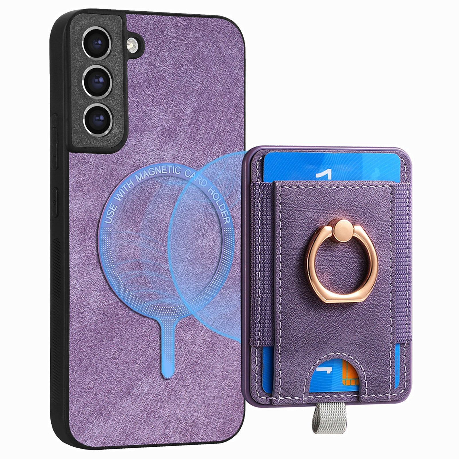 D7 For Samsung Galaxy S21 FE 5G Case Retro Leather+TPU Phone Cover with Detachable Card Holder