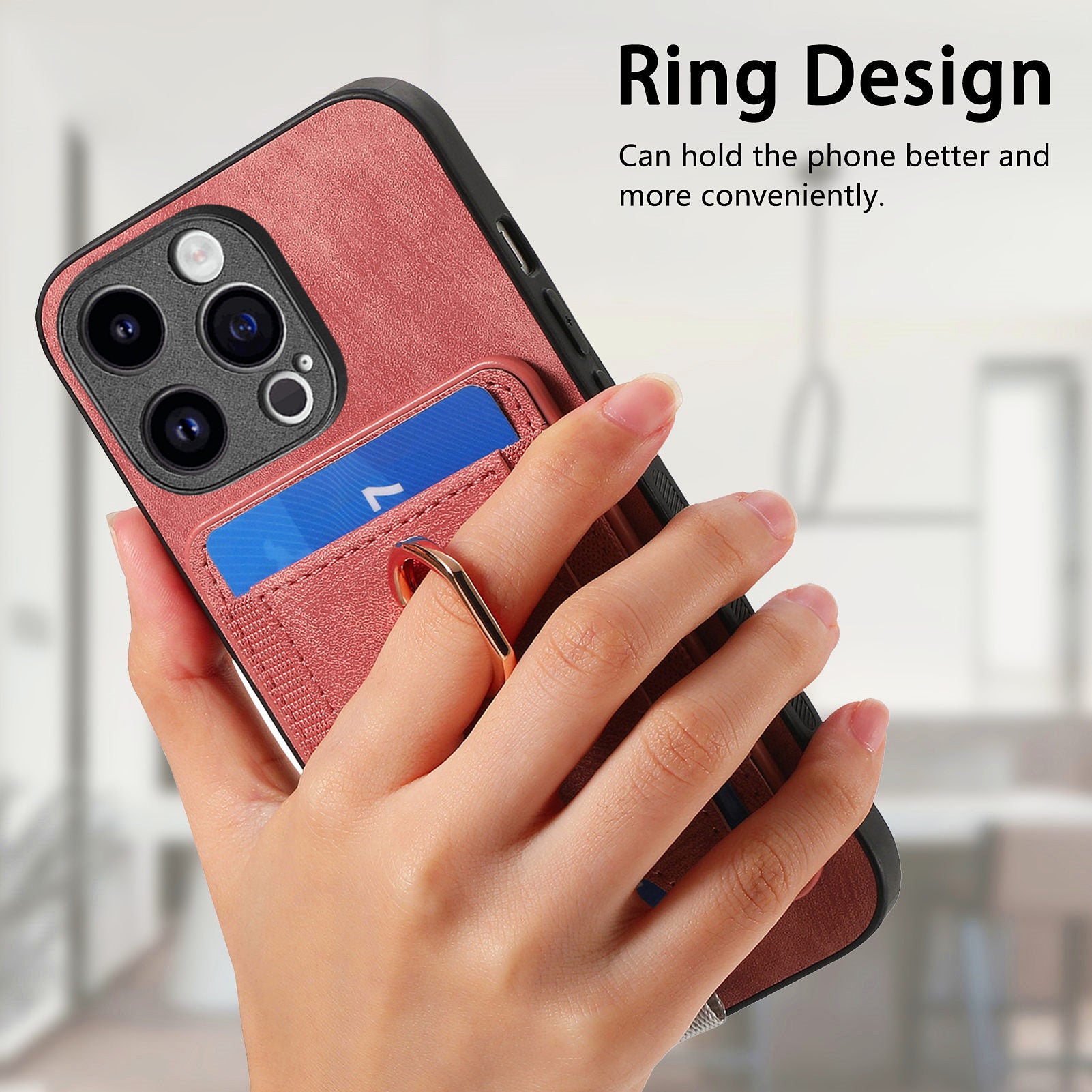 D7 For iPhone 13 Pro Max Kickstand Case Detachable Magnetic Card Slot Phone Cover