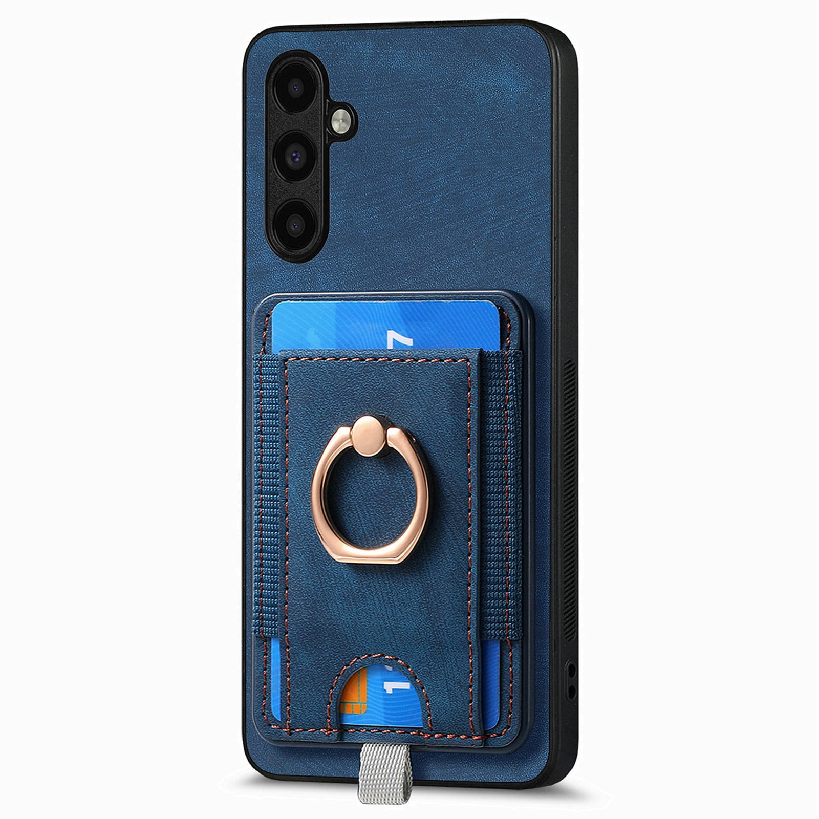 D7 For Samsung Galaxy A55 5G Case Detachable Card Slot Magnetic Phone Case with Kickstand