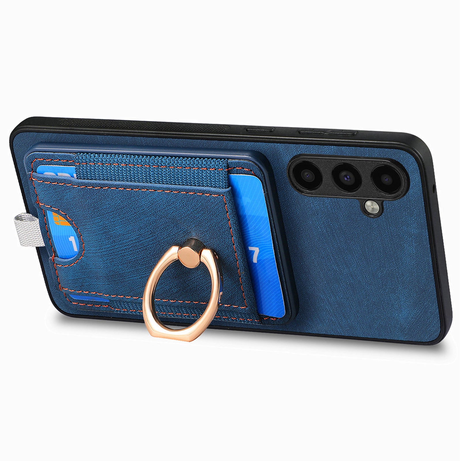 D7 For Samsung Galaxy A55 5G Case Detachable Card Slot Magnetic Phone Case with Kickstand