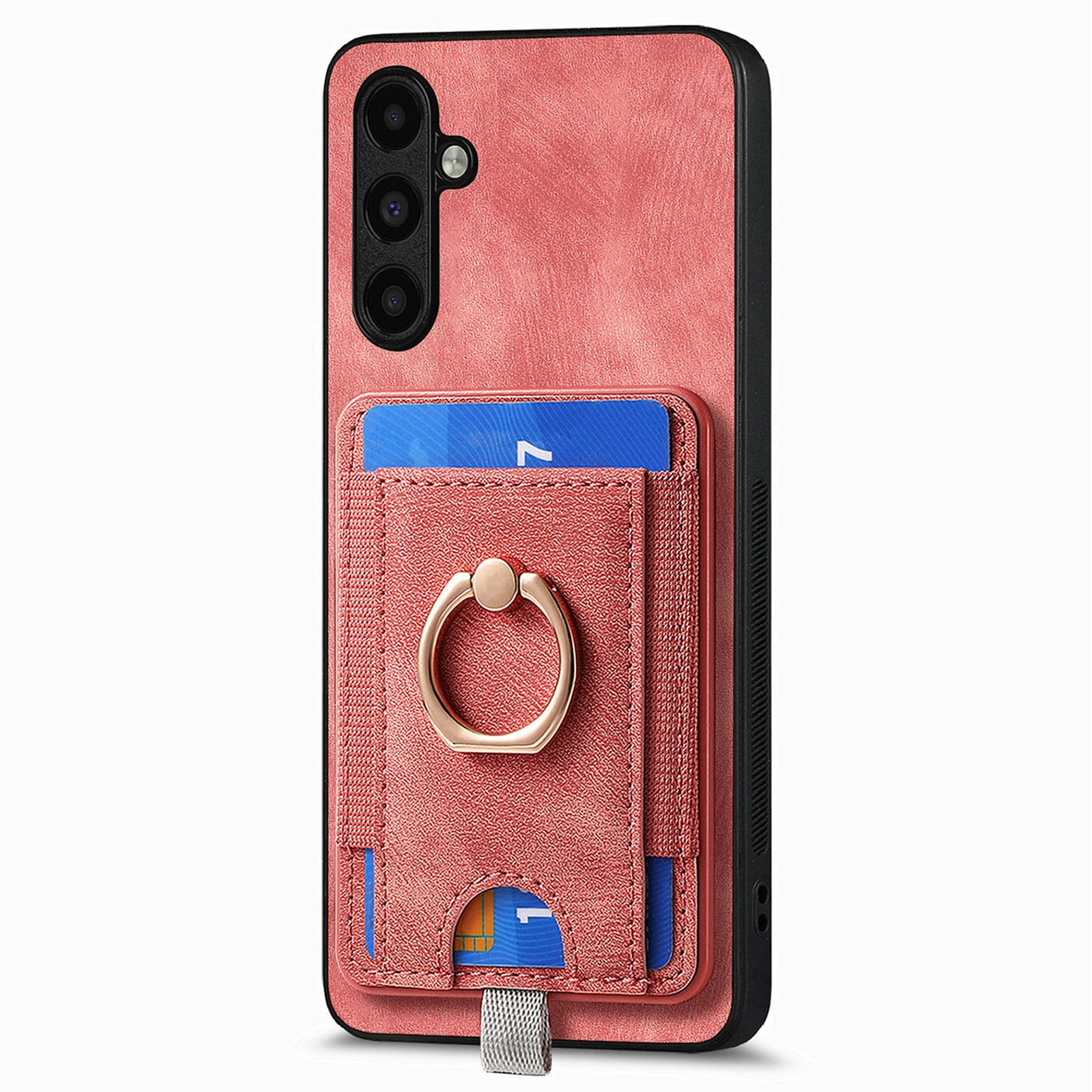 D7 For Samsung Galaxy A35 5G Kickstand Case Detachable Card Holder Retro Phone Cover