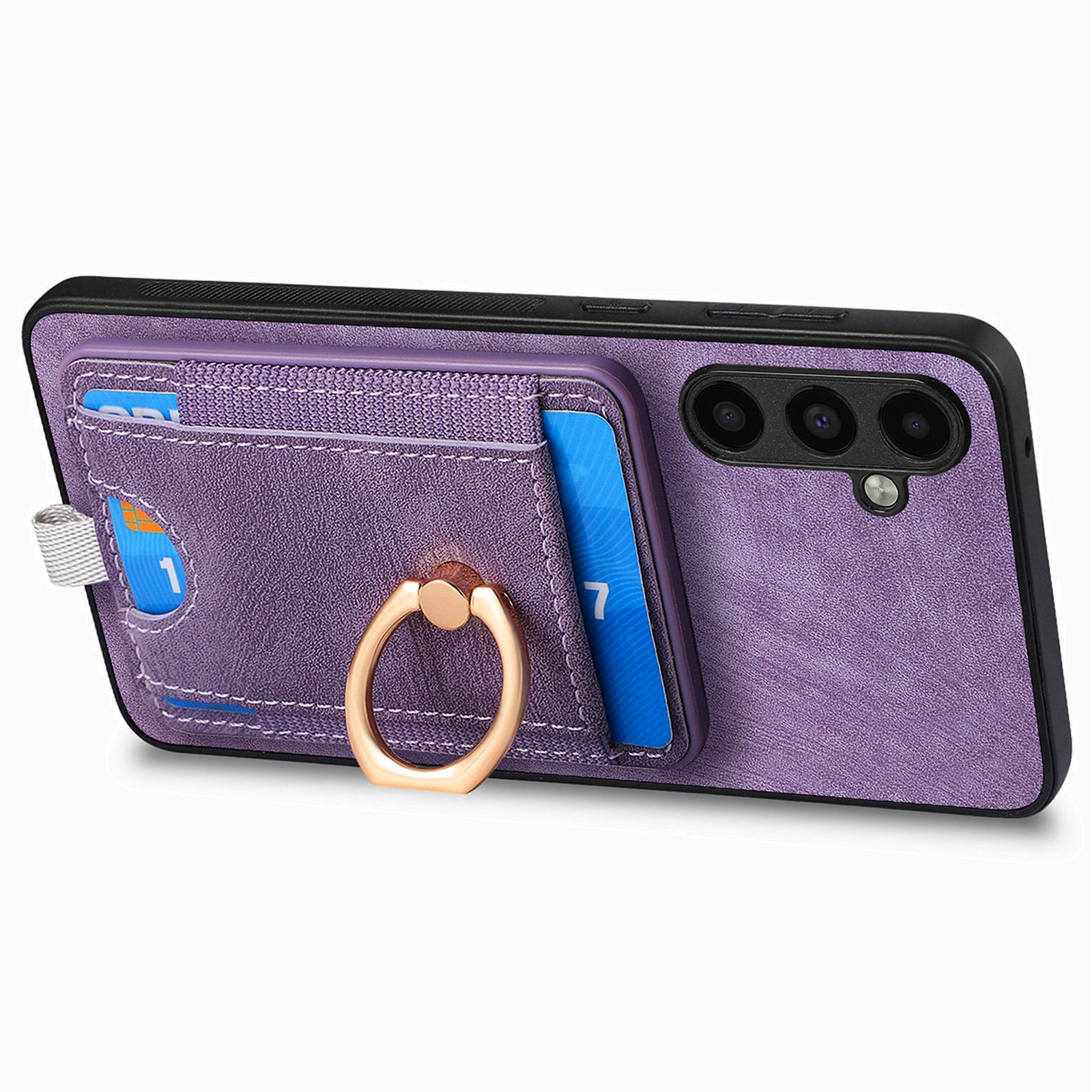 D7 For Samsung Galaxy A34 5G Kickstand Case Detachable Card Slot Magnetic Phone Cover