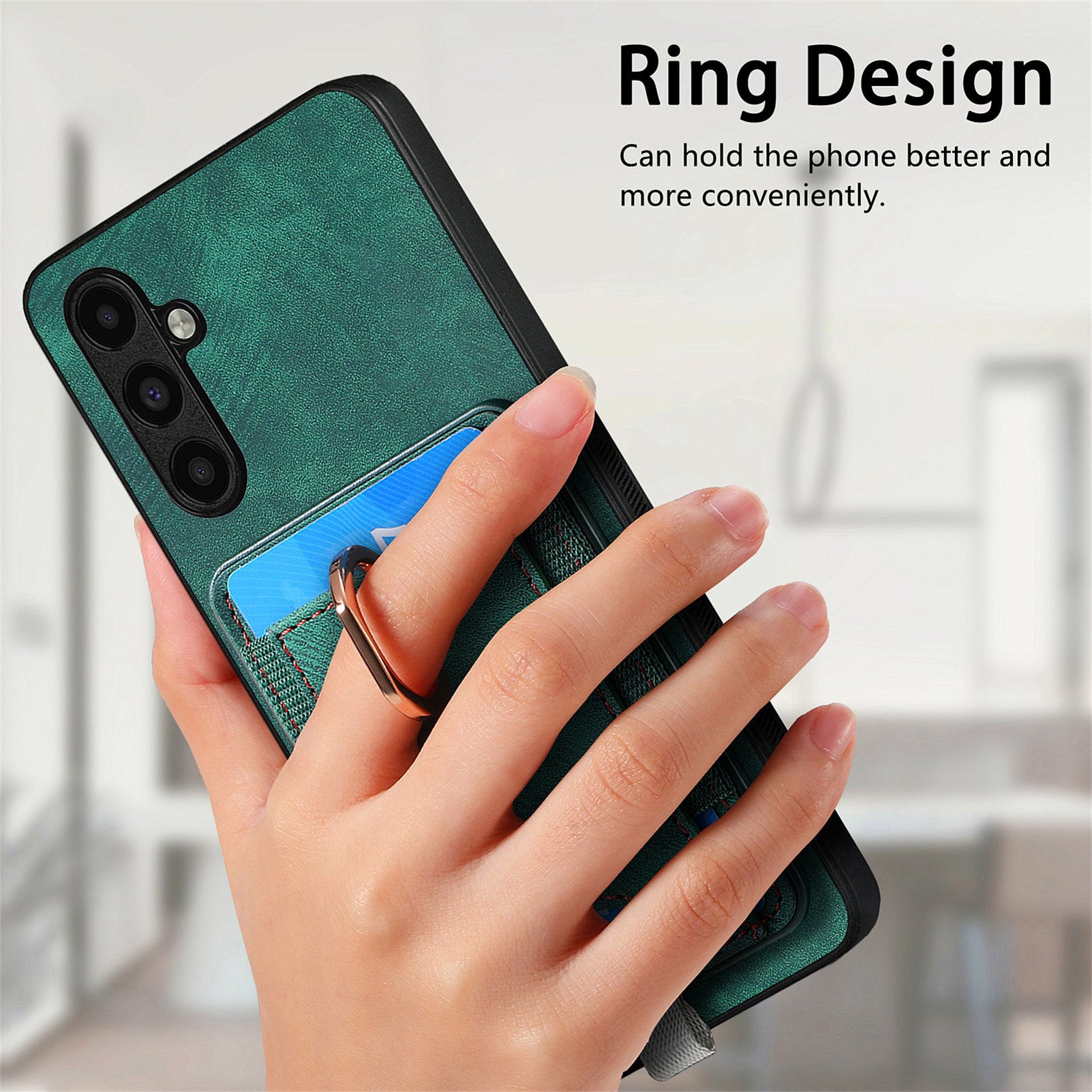 D7 For Samsung Galaxy A14 5G / A14 4G Phone Cover Detachable Card Slot Magnetic Case