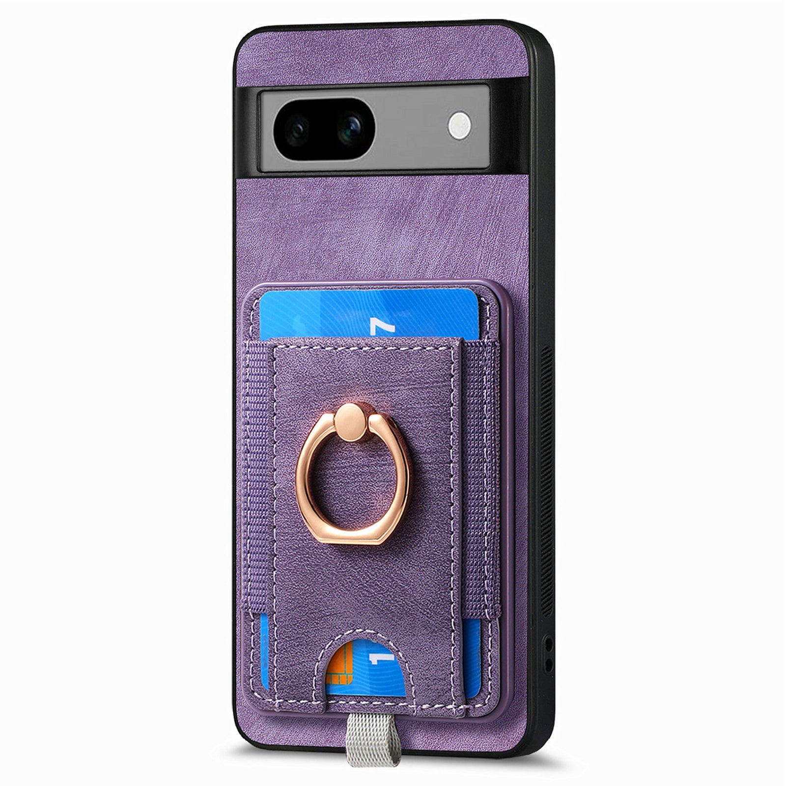D7 For Google Pixel 7a Case Detachable Magnetic Card Slot Retro Leather+TPU Phone Cover