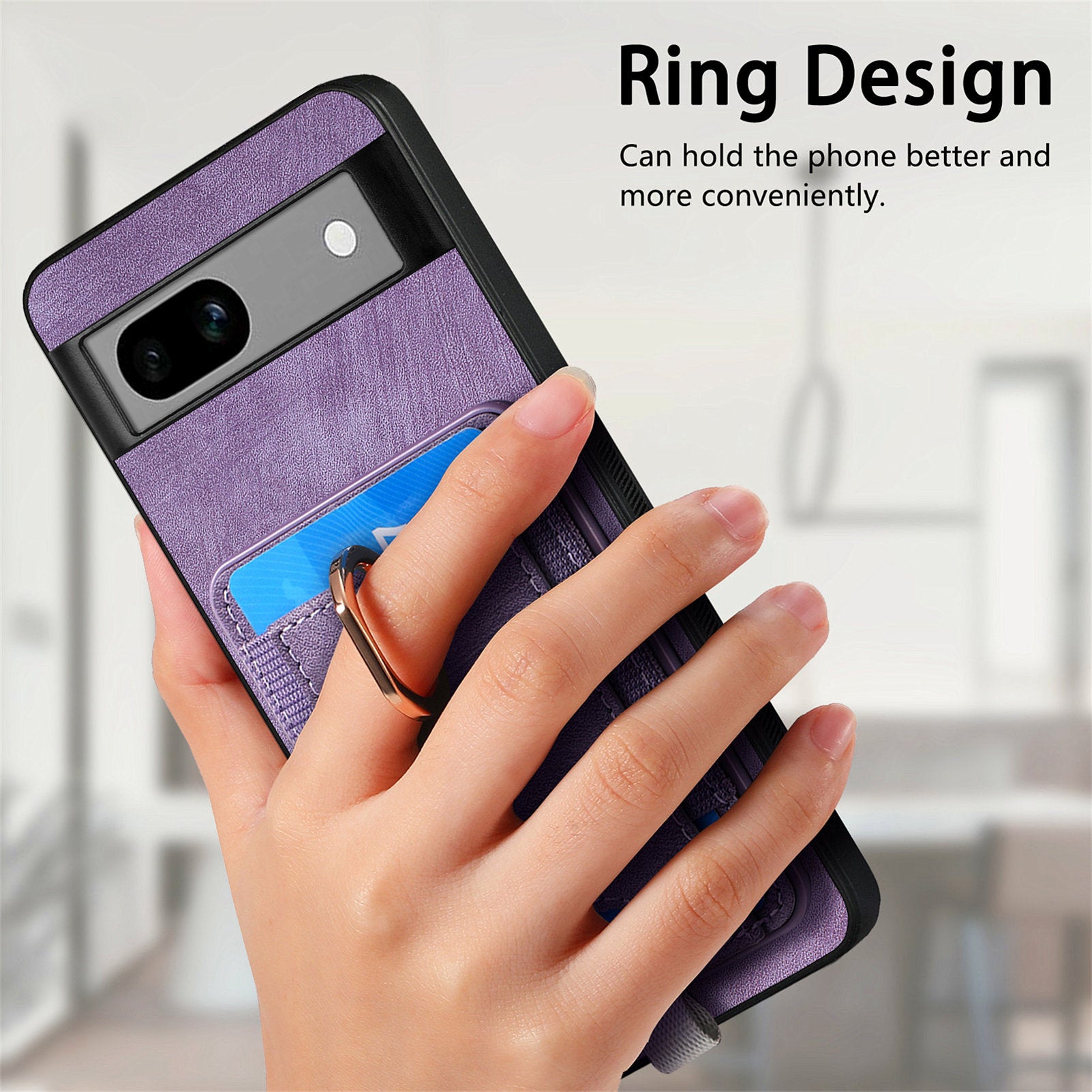 D7 For Google Pixel 7a Case Detachable Magnetic Card Slot Retro Leather+TPU Phone Cover