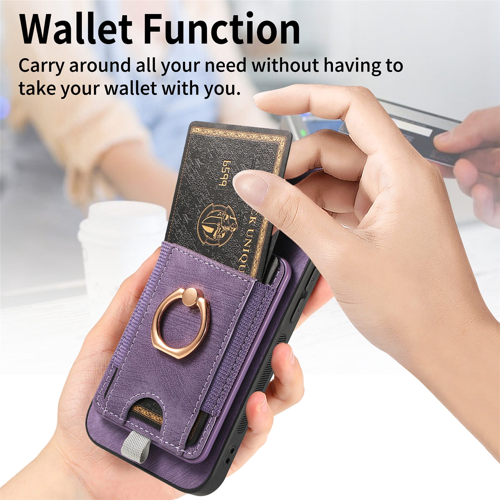 D7 For iPhone 14 / 13 Case 2 in 1 Magnetic Detachable Retro Leather Back Cover
