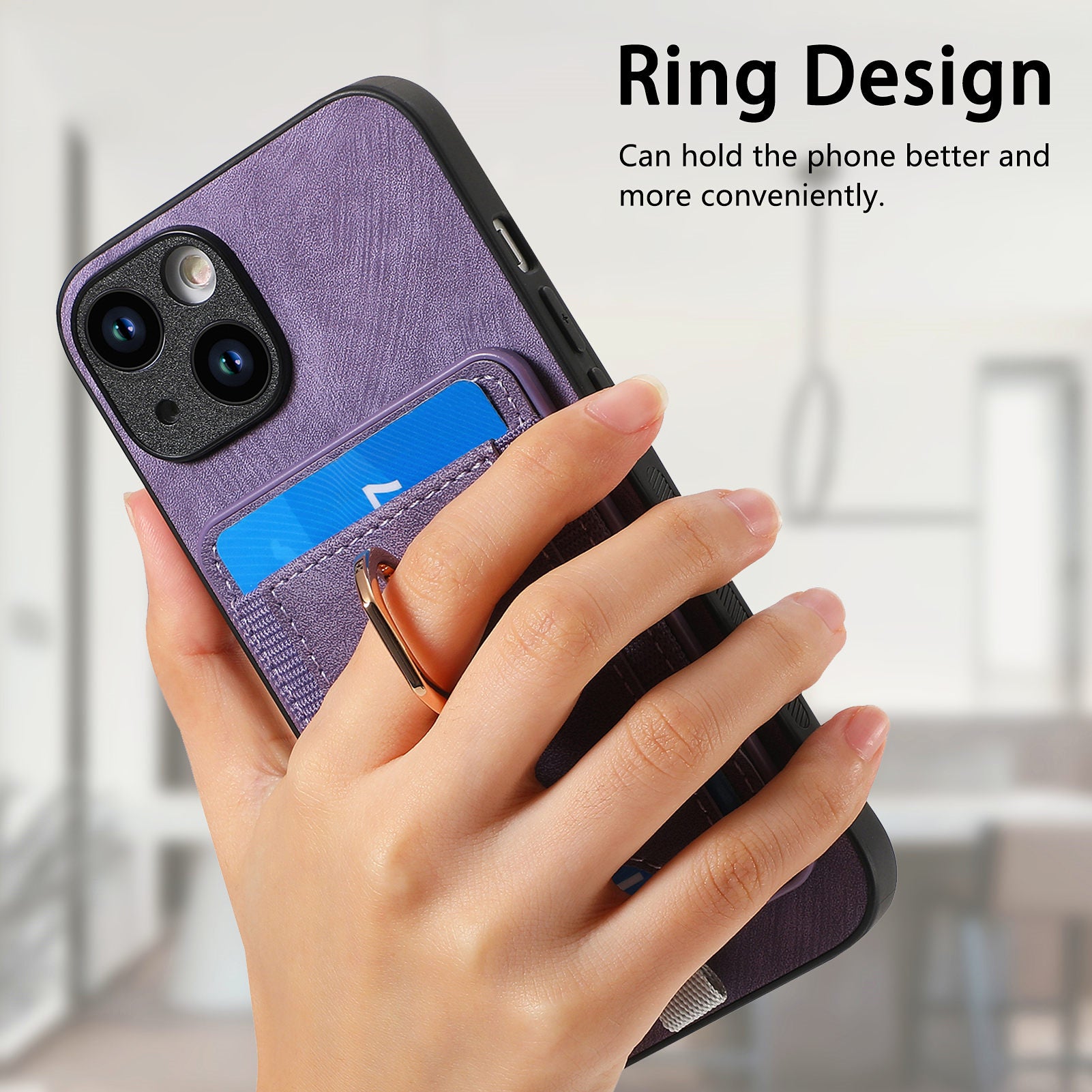 D7 For iPhone 14 / 13 Case 2 in 1 Magnetic Detachable Retro Leather Back Cover