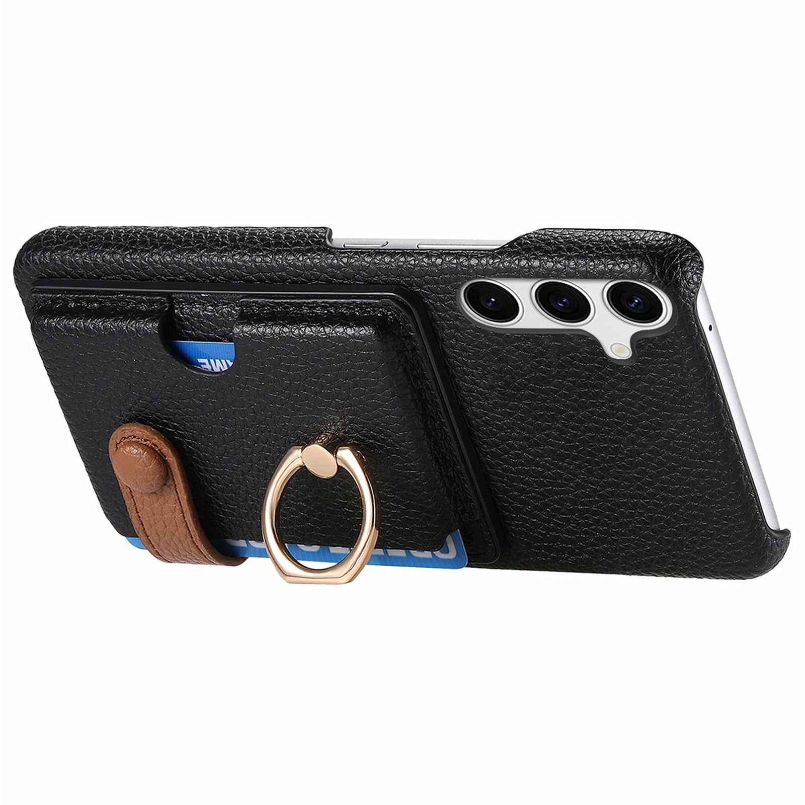 Y2 For Samsung Galaxy S23 FE Case Card Slot Phone Cover with Ring Kickstand