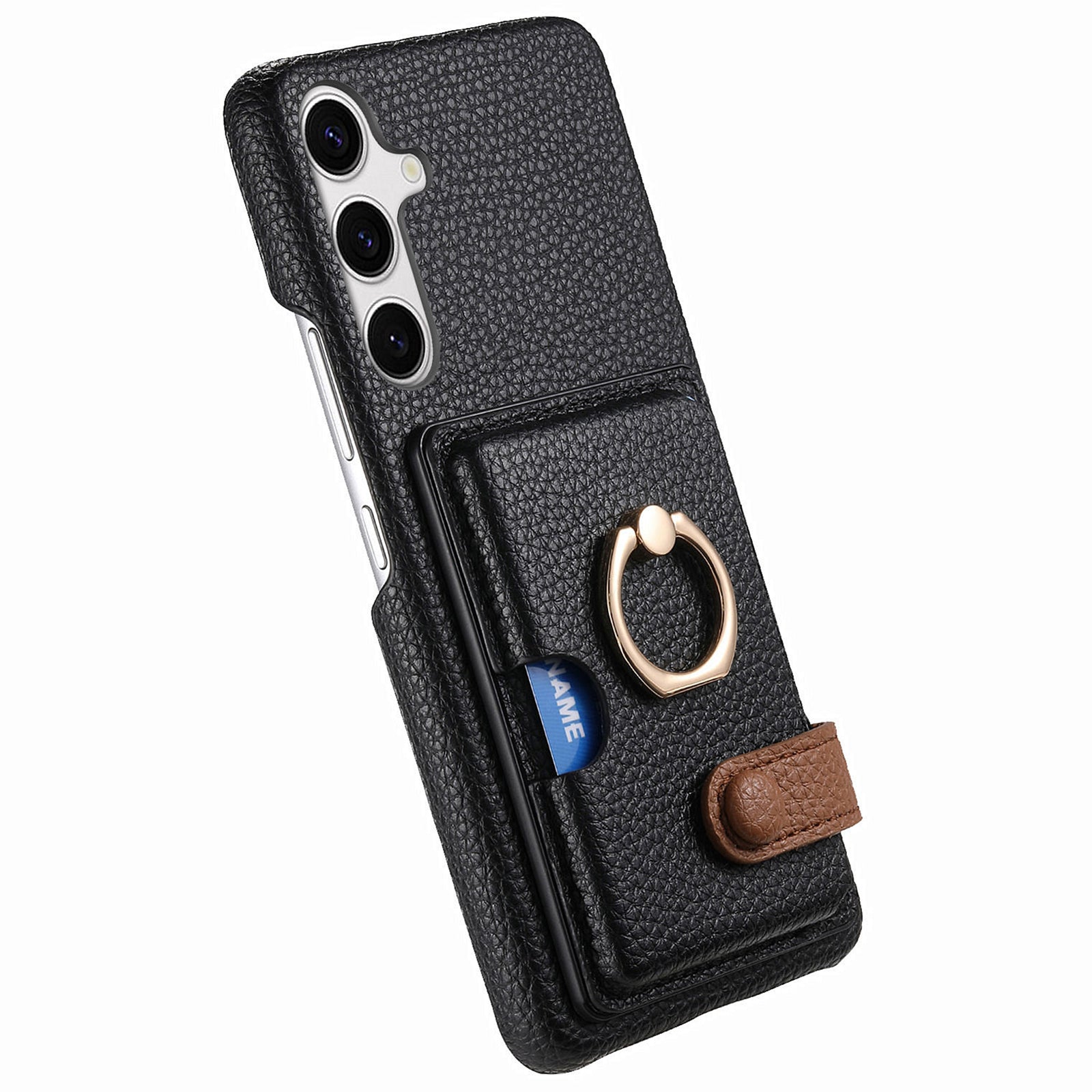 Y2 For Samsung Galaxy S23 FE Case Card Slot Phone Cover with Ring Kickstand