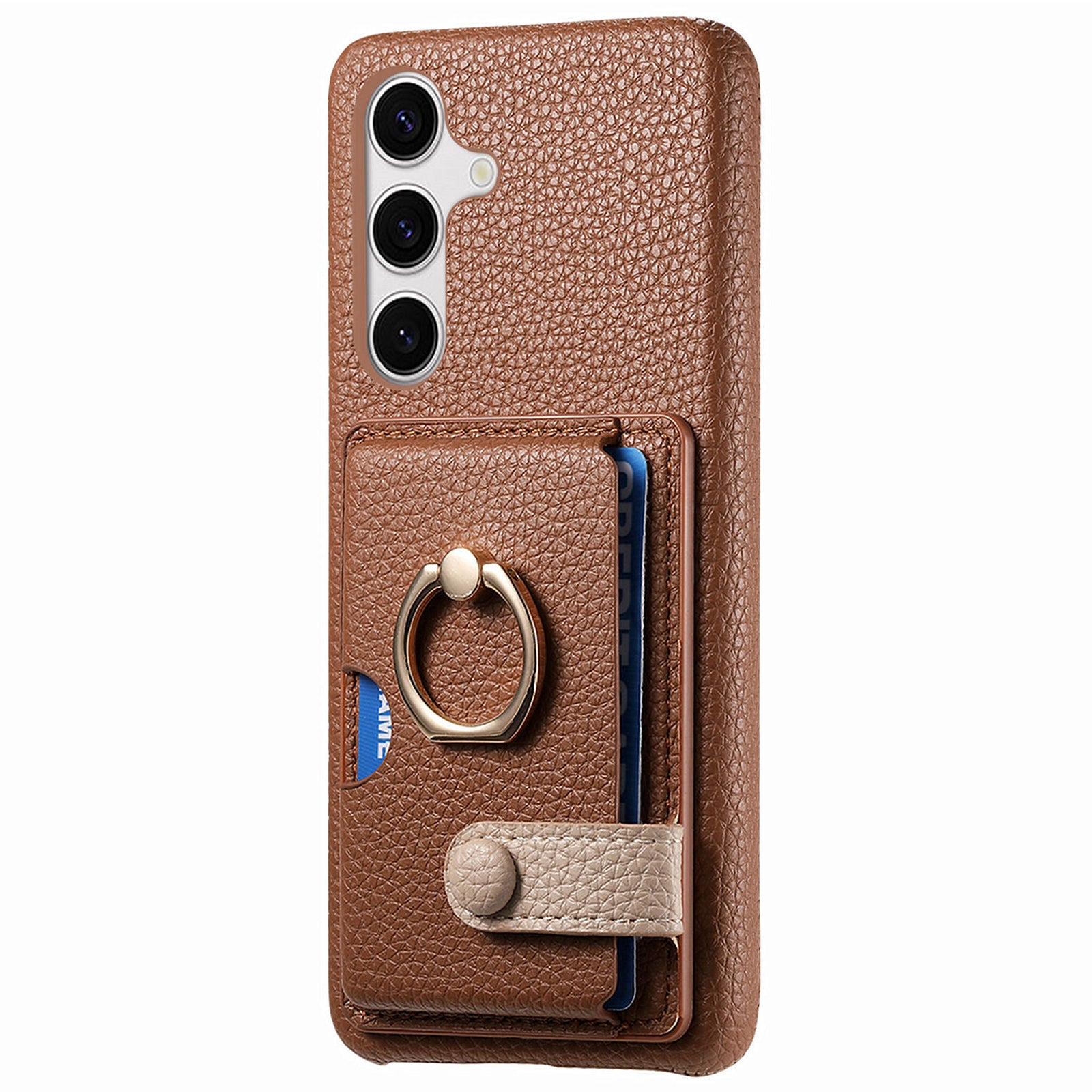 Y2 For Samsung Galaxy S24+ Case Drop Proof Card Holder Phone Cover with Ring Kickstand