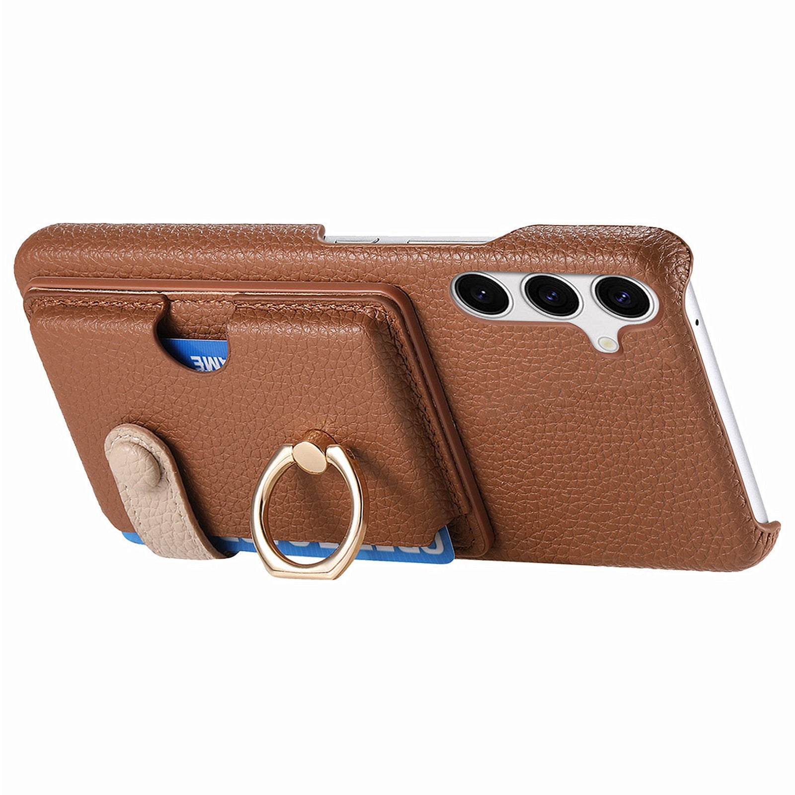 Y2 For Samsung Galaxy S24+ Case Drop Proof Card Holder Phone Cover with Ring Kickstand