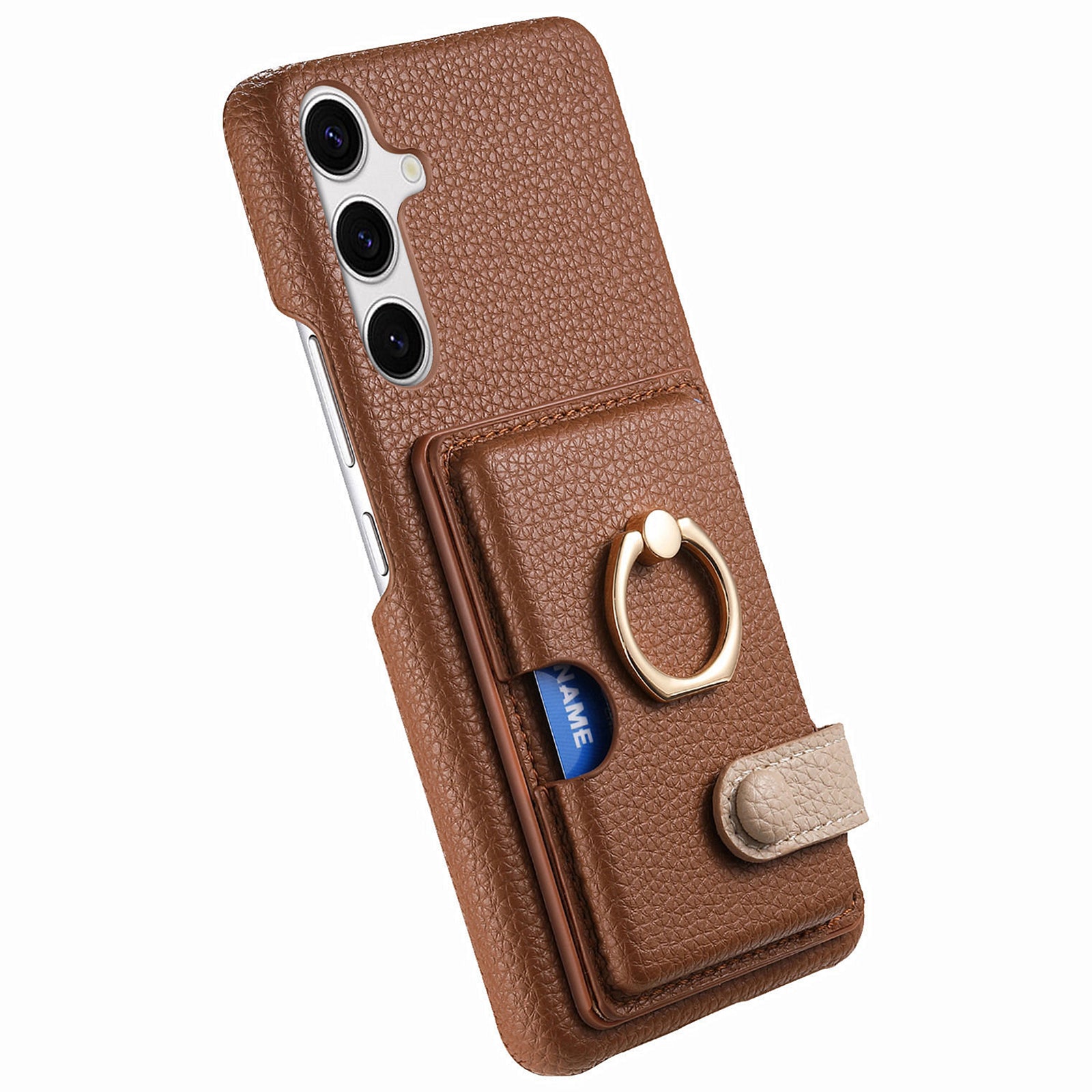 Y2 For Samsung Galaxy S24+ Case Drop Proof Card Holder Phone Cover with Ring Kickstand