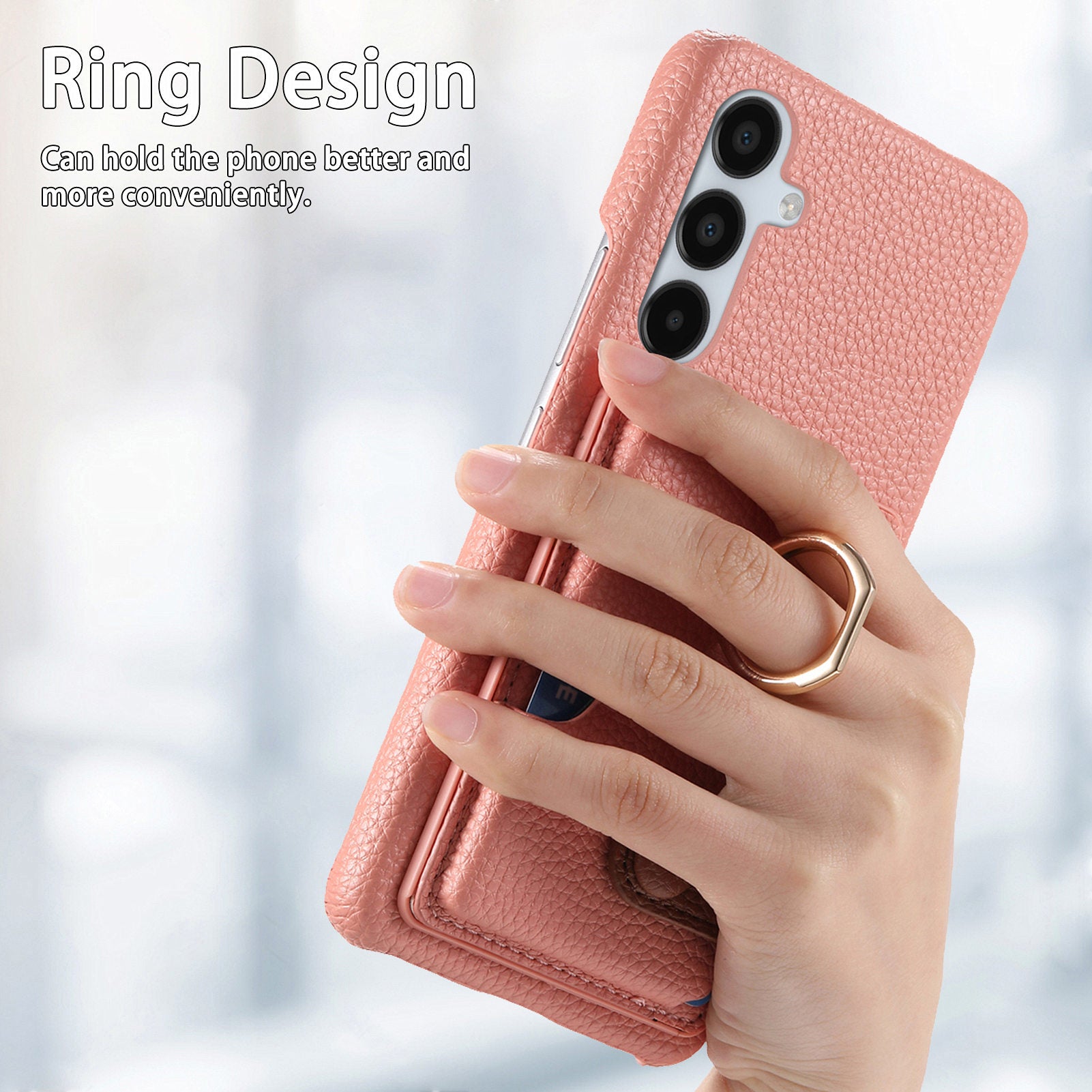 Y2 For Samsung Galaxy A15 4G / 5G Case Litchi Texture Leather Card Slots Phone Back Cover