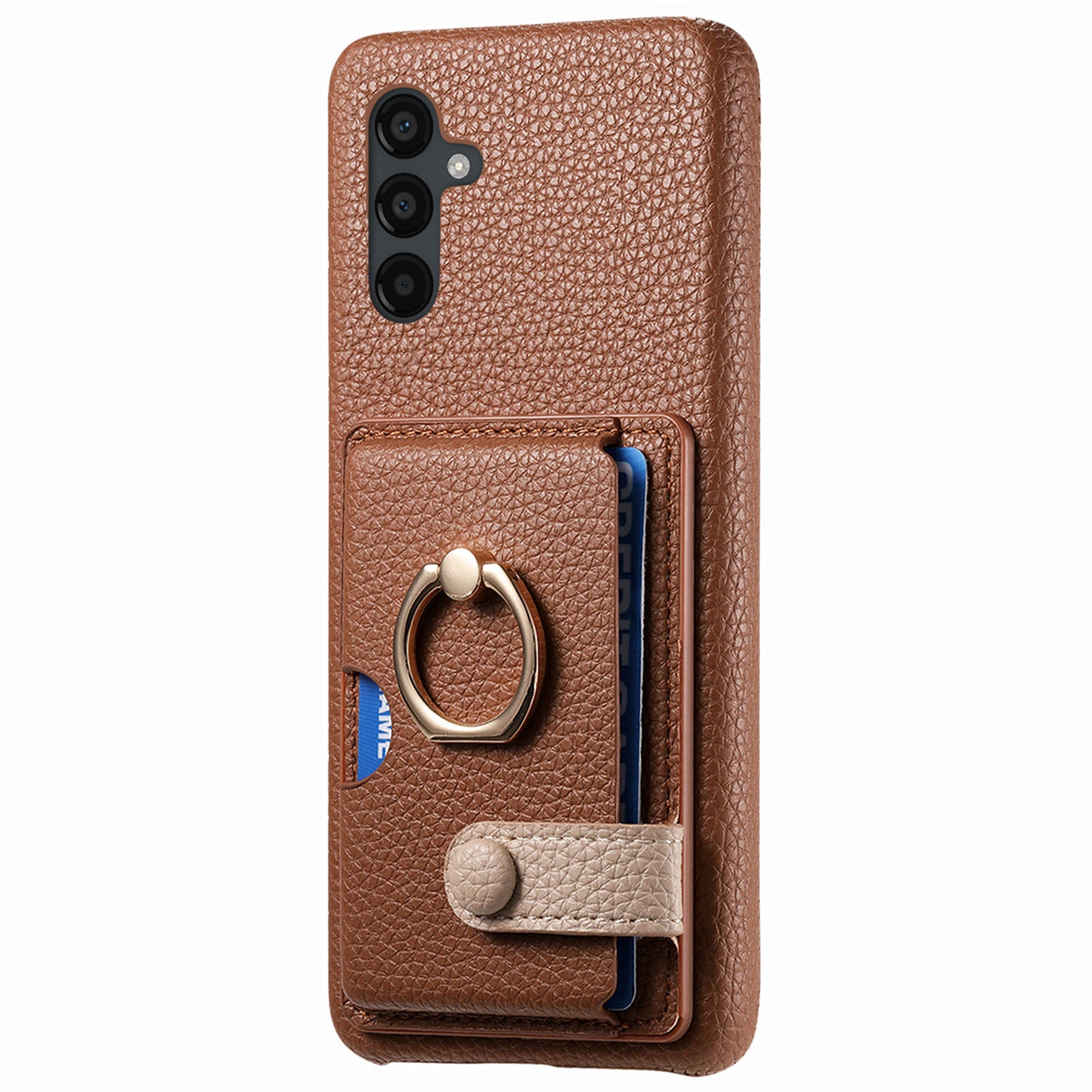 Y2 For Samsung Galaxy A24 4G (162.1 x 77.6 x 8.3mm) Case Card Holder Phone Cover with Ring Kickstand