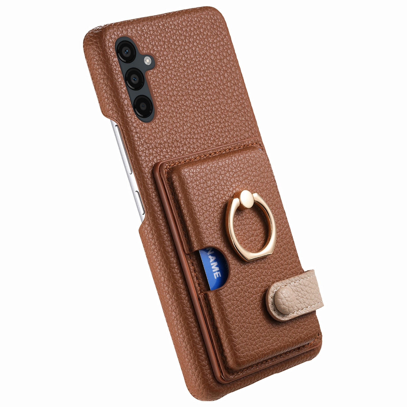 Y2 For Samsung Galaxy A24 4G (162.1 x 77.6 x 8.3mm) Case Card Holder Phone Cover with Ring Kickstand