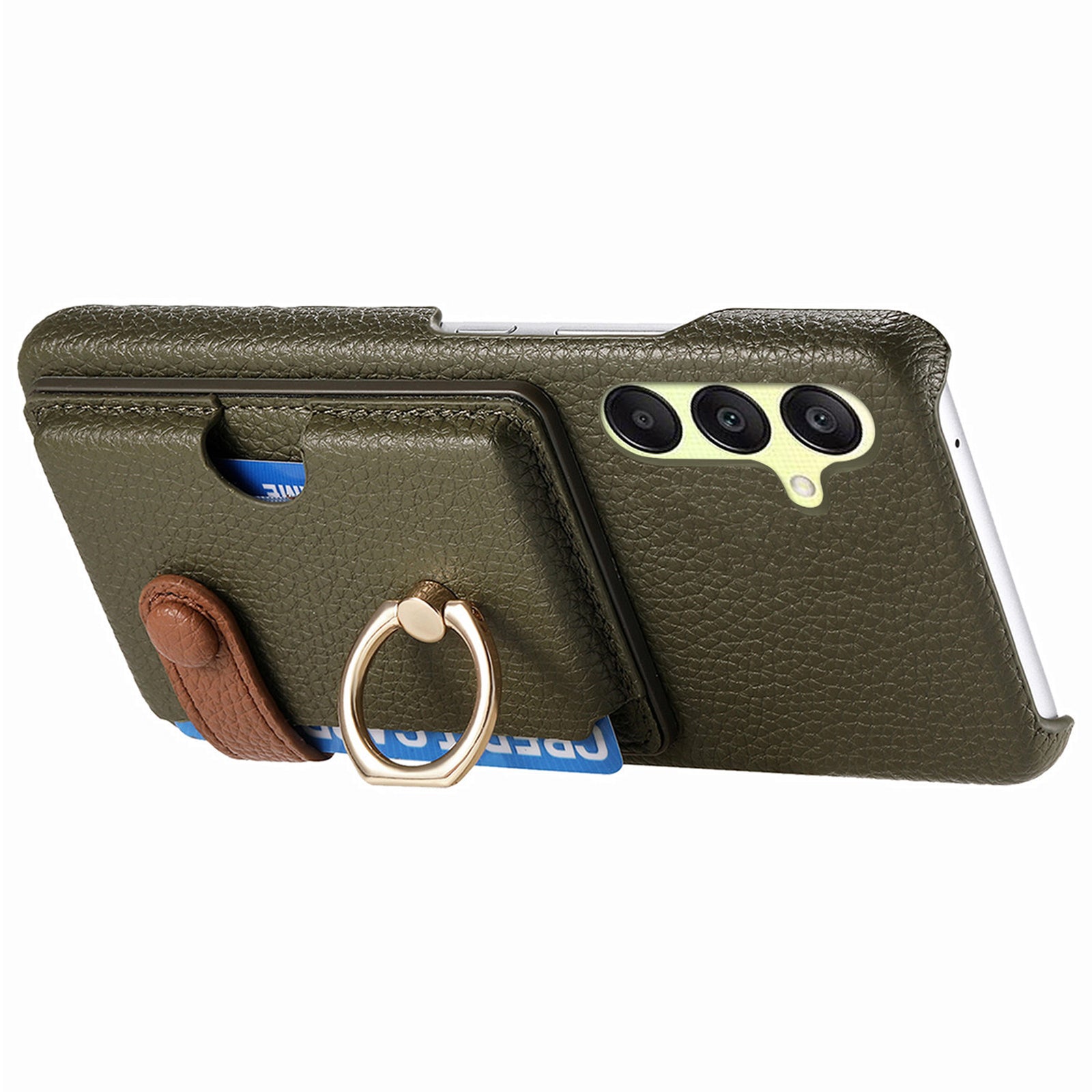 Y2 For Samsung Galaxy A25 5G (Global) (161.0 x 76.5 x 8.3mm) Case Card Slot Kickstand Phone Cover