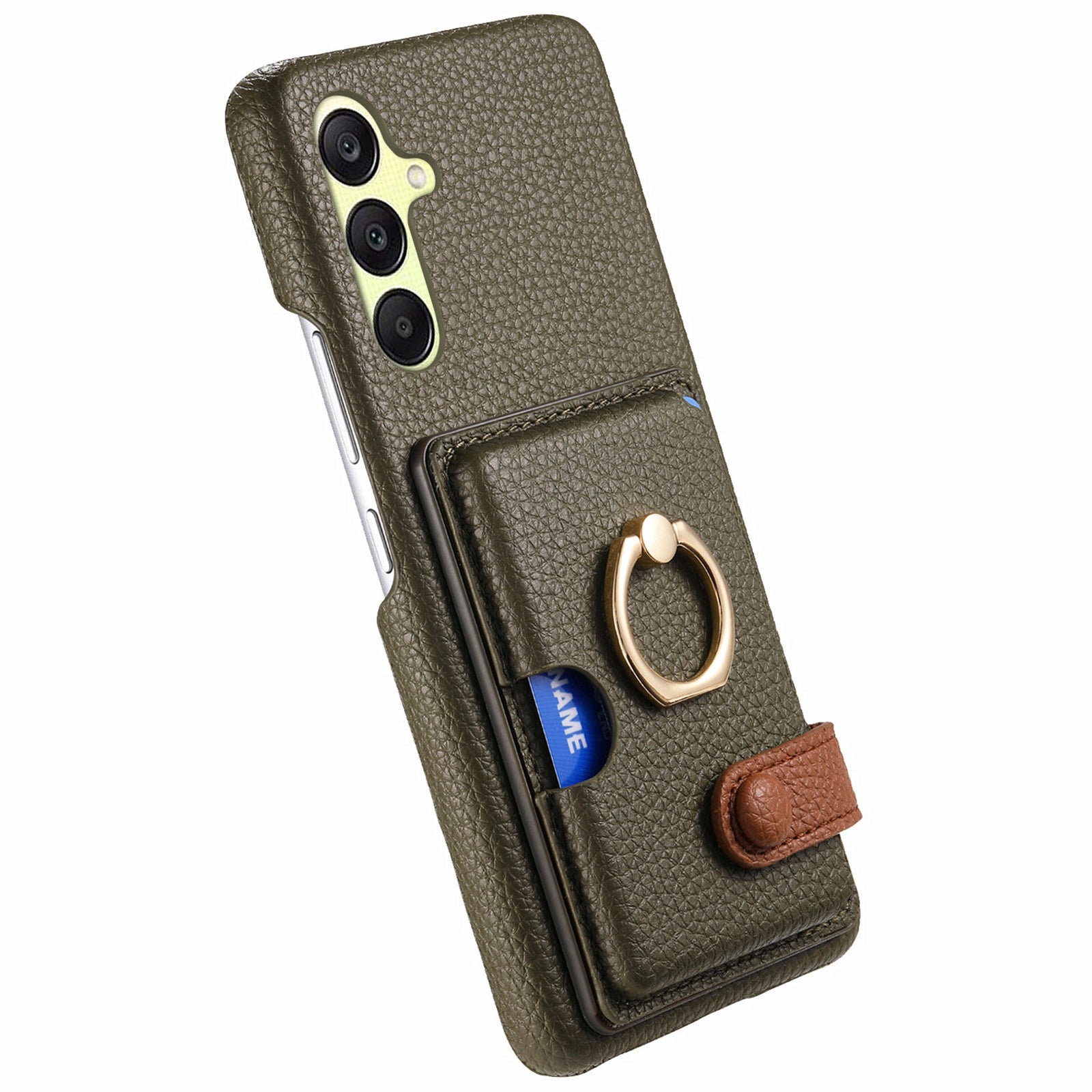 Y2 For Samsung Galaxy A25 5G (Global) (161.0 x 76.5 x 8.3mm) Case Card Slot Kickstand Phone Cover