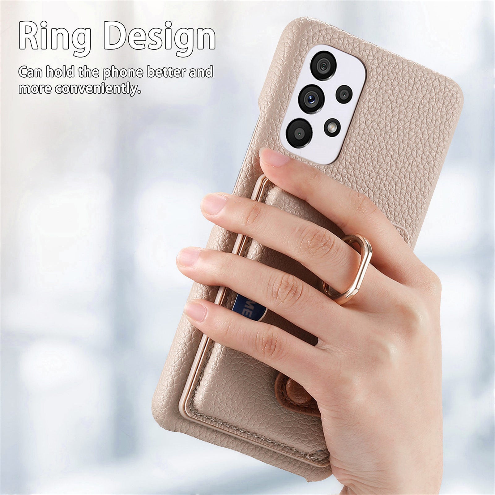 Y2 For Samsung Galaxy A53 5G Case Ring Kickstand Card Slot Phone Cover