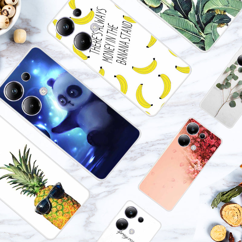 For Xiaomi Redmi Note 13 Pro 4G / Poco M6 Pro 4G TPU Case Pattern Printing Phone Cover
