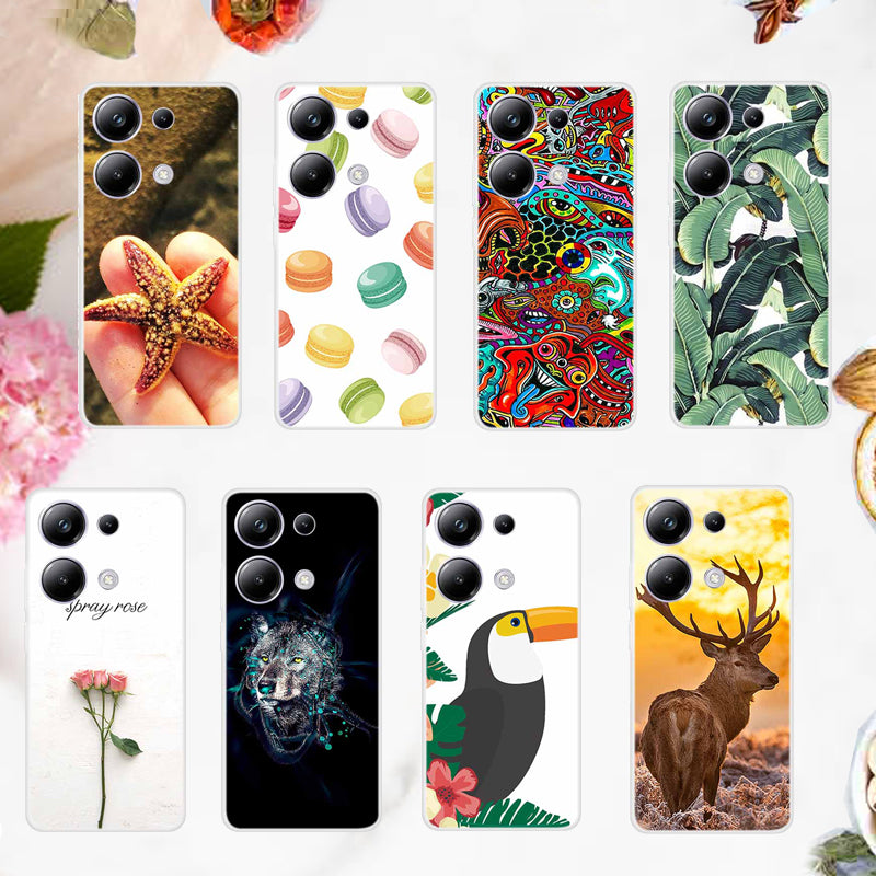 For Xiaomi Redmi Note 13 Pro 4G / Poco M6 Pro 4G TPU Case Pattern Printing Phone Cover
