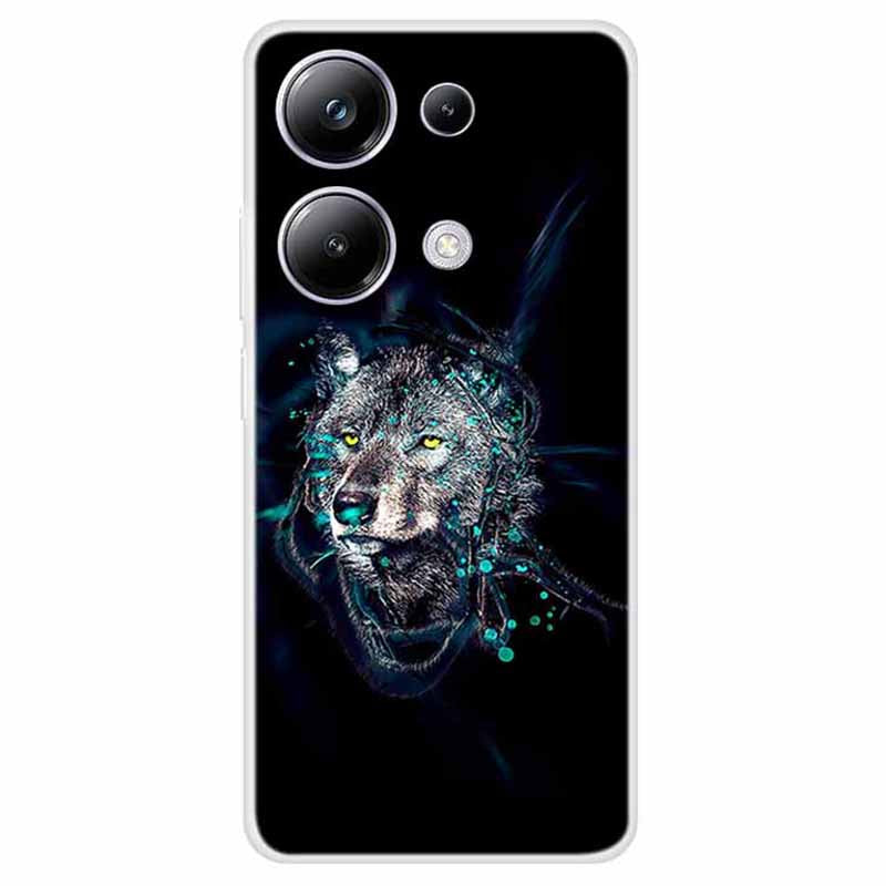 For Xiaomi Redmi Note 13 Pro 4G / Poco M6 Pro 4G TPU Case Pattern Printing Phone Cover