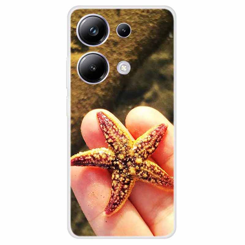 For Xiaomi Redmi Note 13 Pro 4G / Poco M6 Pro 4G TPU Case Pattern Printing Phone Cover