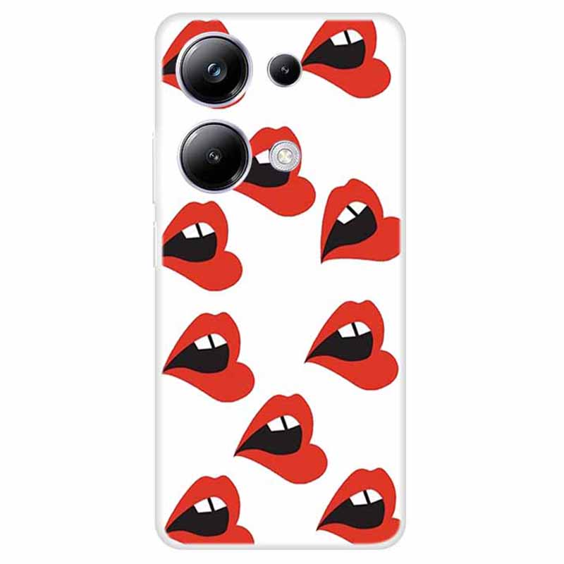 For Xiaomi Redmi Note 13 Pro 4G / Poco M6 Pro 4G TPU Case Pattern Printing Phone Cover