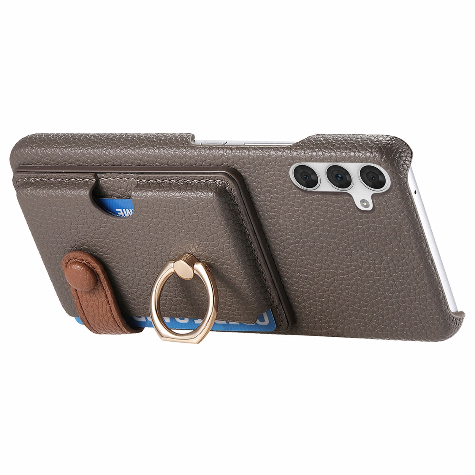 Y2 For Samsung Galaxy A54 5G Case Ring Kickstand Leather+PC+TPU Phone Cover with Card Holder