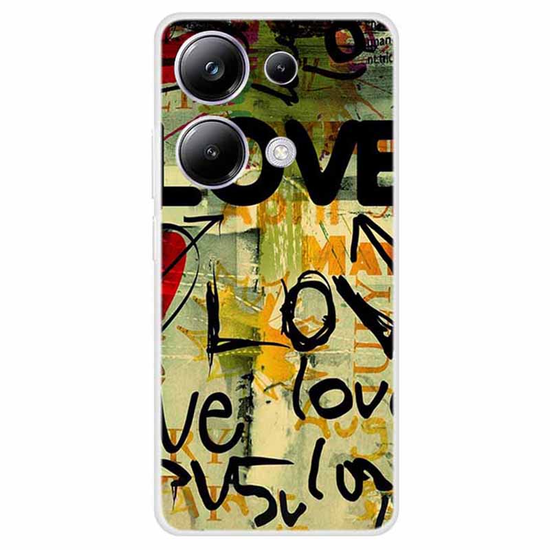 For Xiaomi Redmi Note 13 Pro 4G / Poco M6 Pro 4G Case TPU Pattern Printed Phone Cover