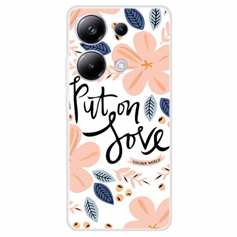 For Xiaomi Redmi Note 13 Pro 4G / Poco M6 Pro 4G Case TPU Pattern Printed Phone Cover