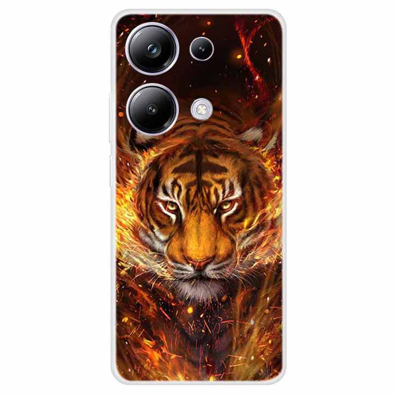 For Xiaomi Redmi Note 13 Pro 4G / Poco M6 Pro 4G Case TPU Pattern Printed Phone Cover