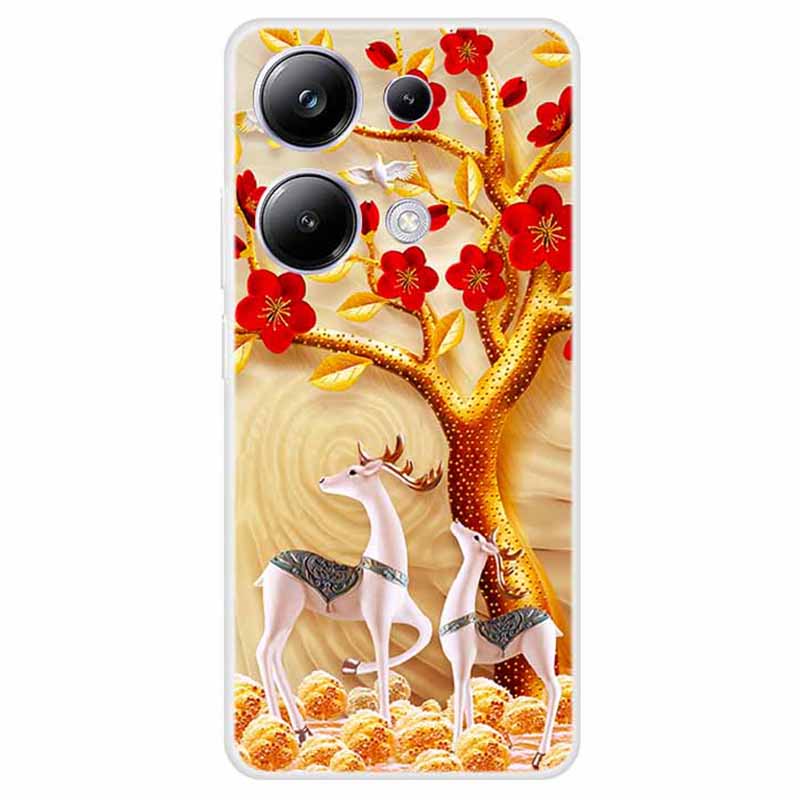 For Xiaomi Redmi Note 13 Pro 4G / Poco M6 Pro 4G Case TPU Pattern Printed Phone Cover
