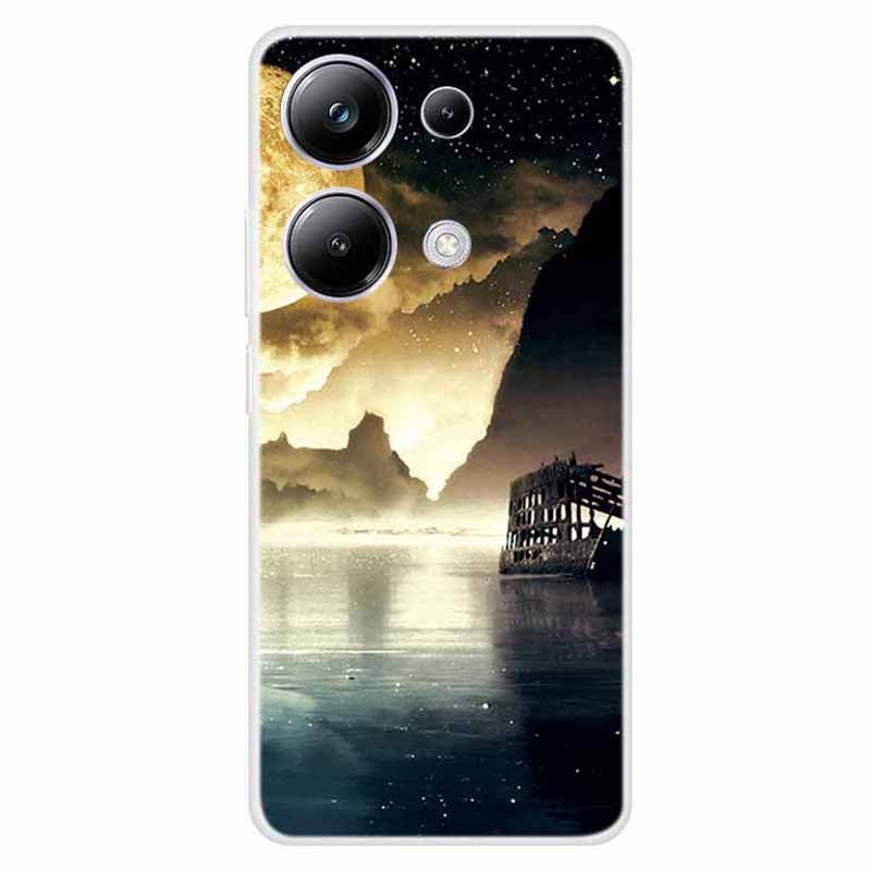 For Xiaomi Redmi Note 13 Pro 4G / Poco M6 Pro 4G Case Pattern Printing Soft TPU Phone Shell