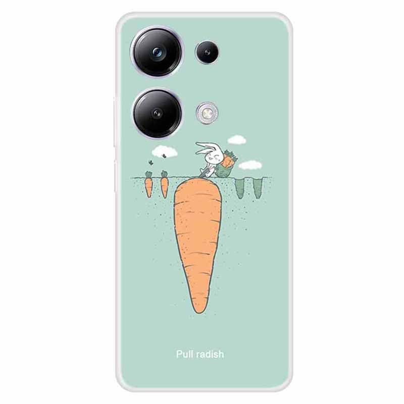 For Xiaomi Redmi Note 13 Pro 4G / Poco M6 Pro 4G Case Pattern Printing Soft TPU Phone Shell