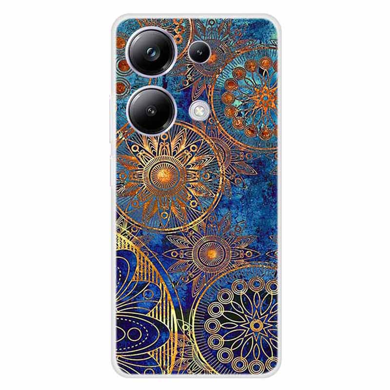 For Xiaomi Redmi Note 13 Pro 4G / Poco M6 Pro 4G Case TPU Pattern Printing Phone Cover