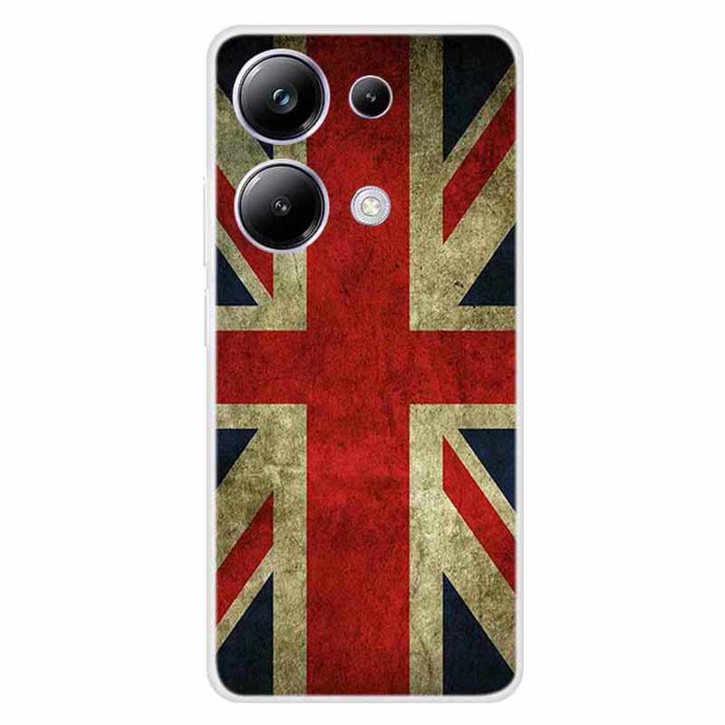 For Xiaomi Redmi Note 13 Pro 4G / Poco M6 Pro 4G Case TPU Pattern Printing Phone Cover