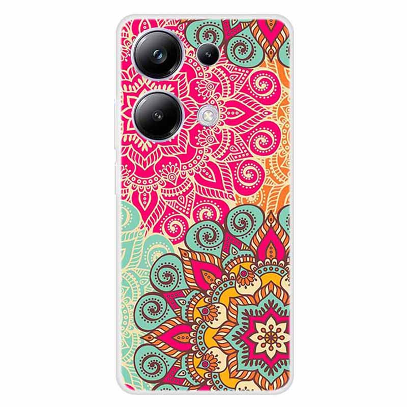 For Xiaomi Redmi Note 13 Pro 4G / Poco M6 Pro 4G Case TPU Pattern Printing Phone Cover