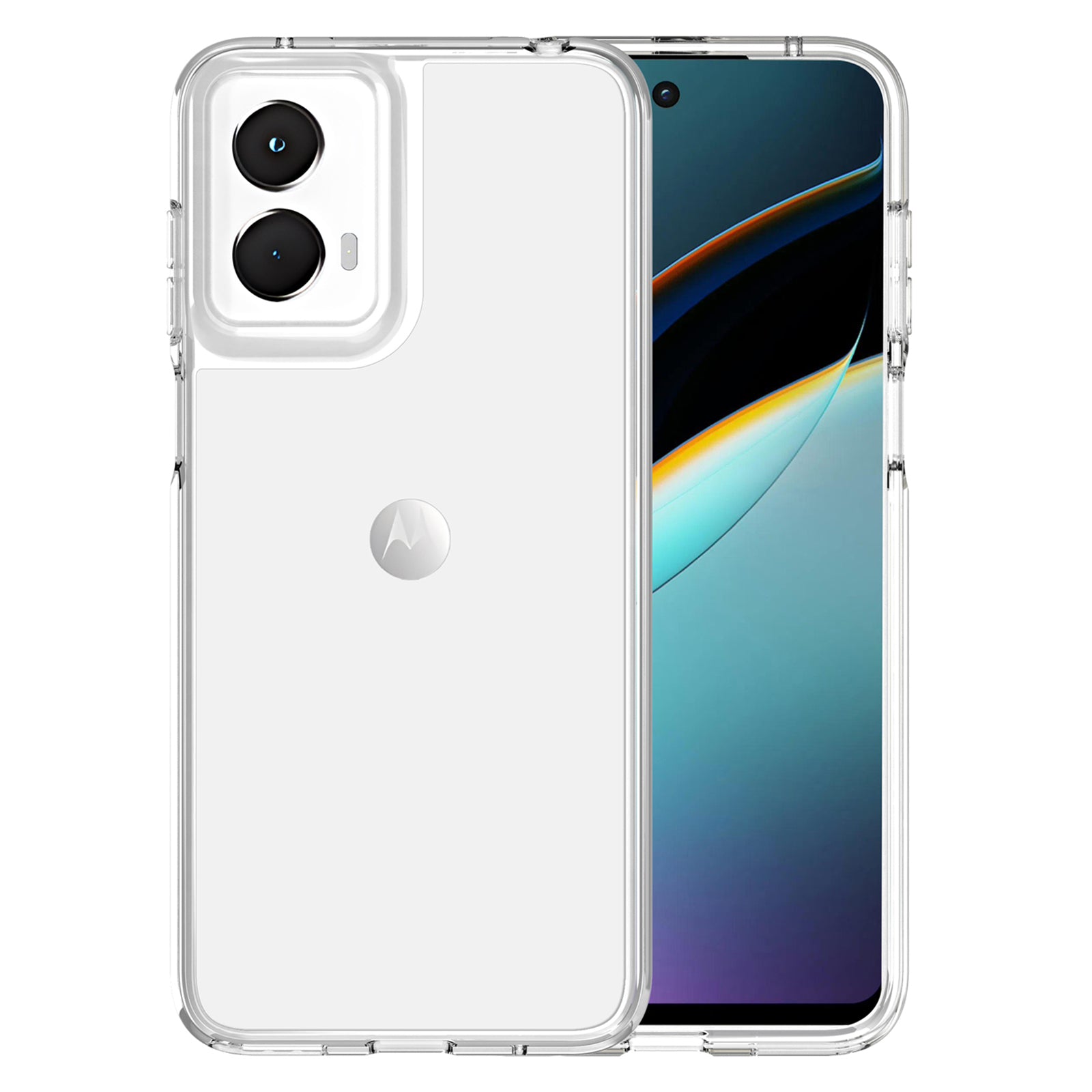 For Motorola Moto G 5G (2024) Case Drop-proof TPU+PC Clear Phone Cover