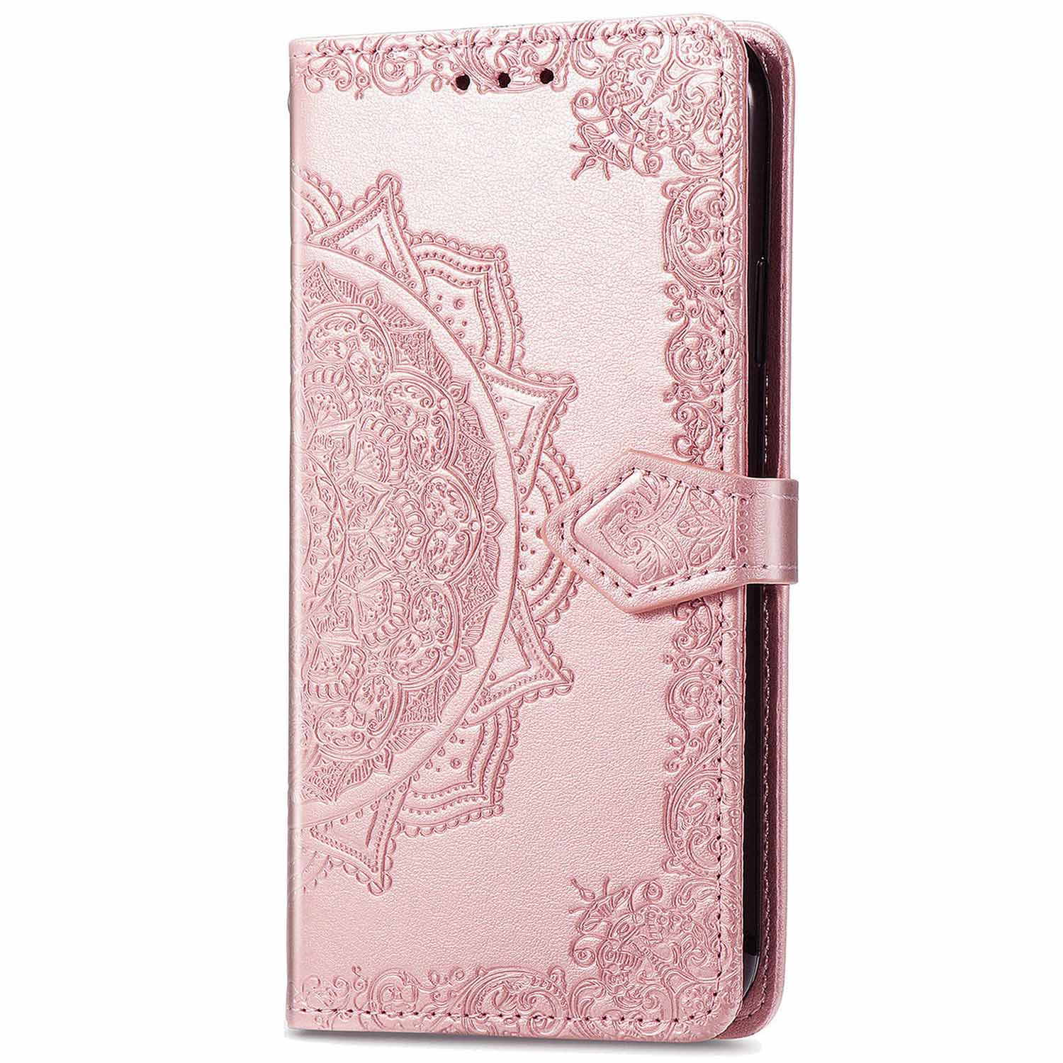 For Realme 12+ 5G PU Leather Case Card Slots Embossed Phone Wallet Cover