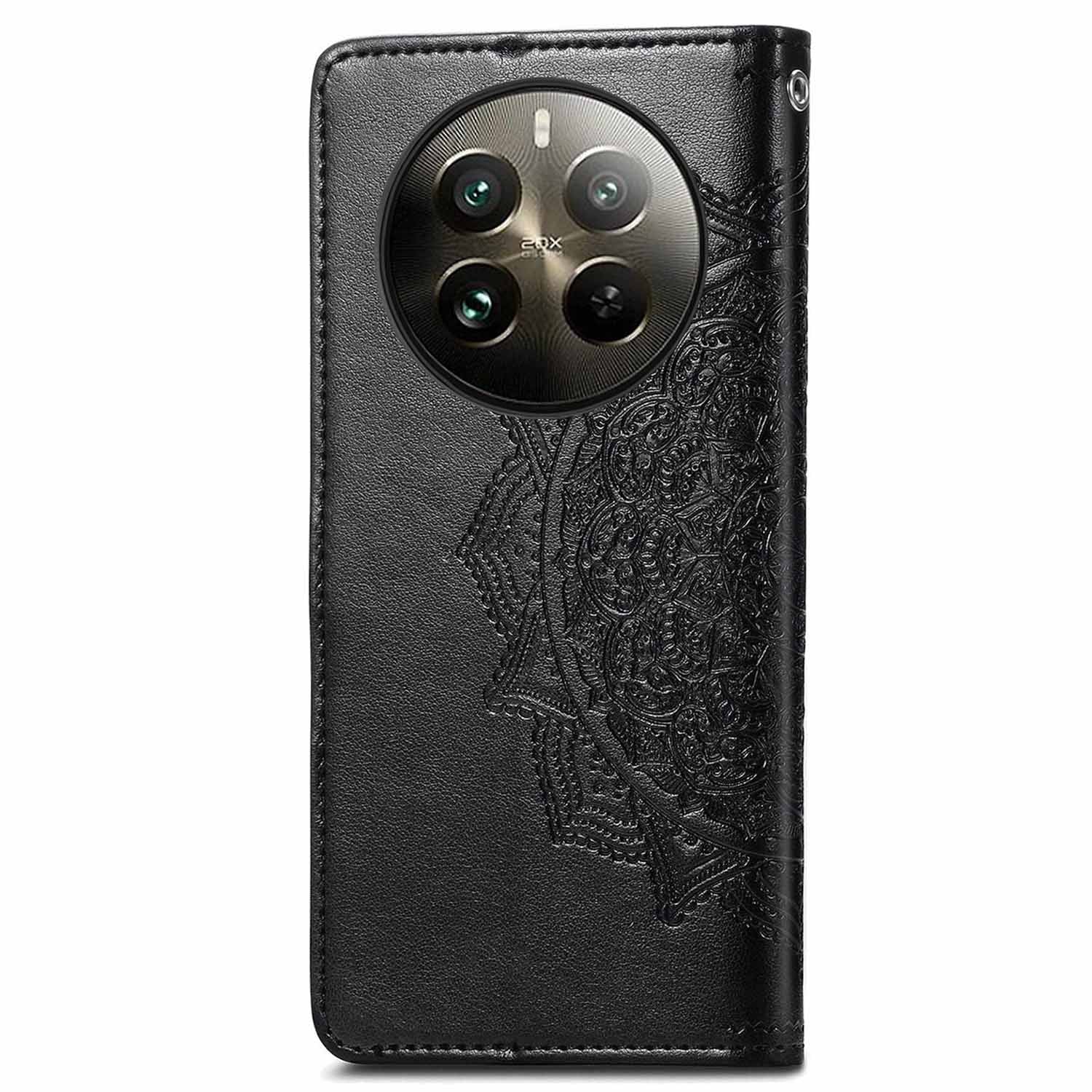 For Realme 12 Pro 5G / 12 Pro+ 5G Case Mandala Embossment Wallet Phone Leather Cover