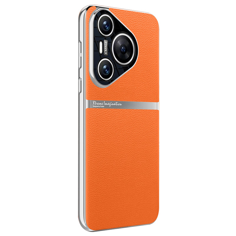 For Huawei Pura 70 Cell Phone Case PU Leather Shock Absorbing Cover