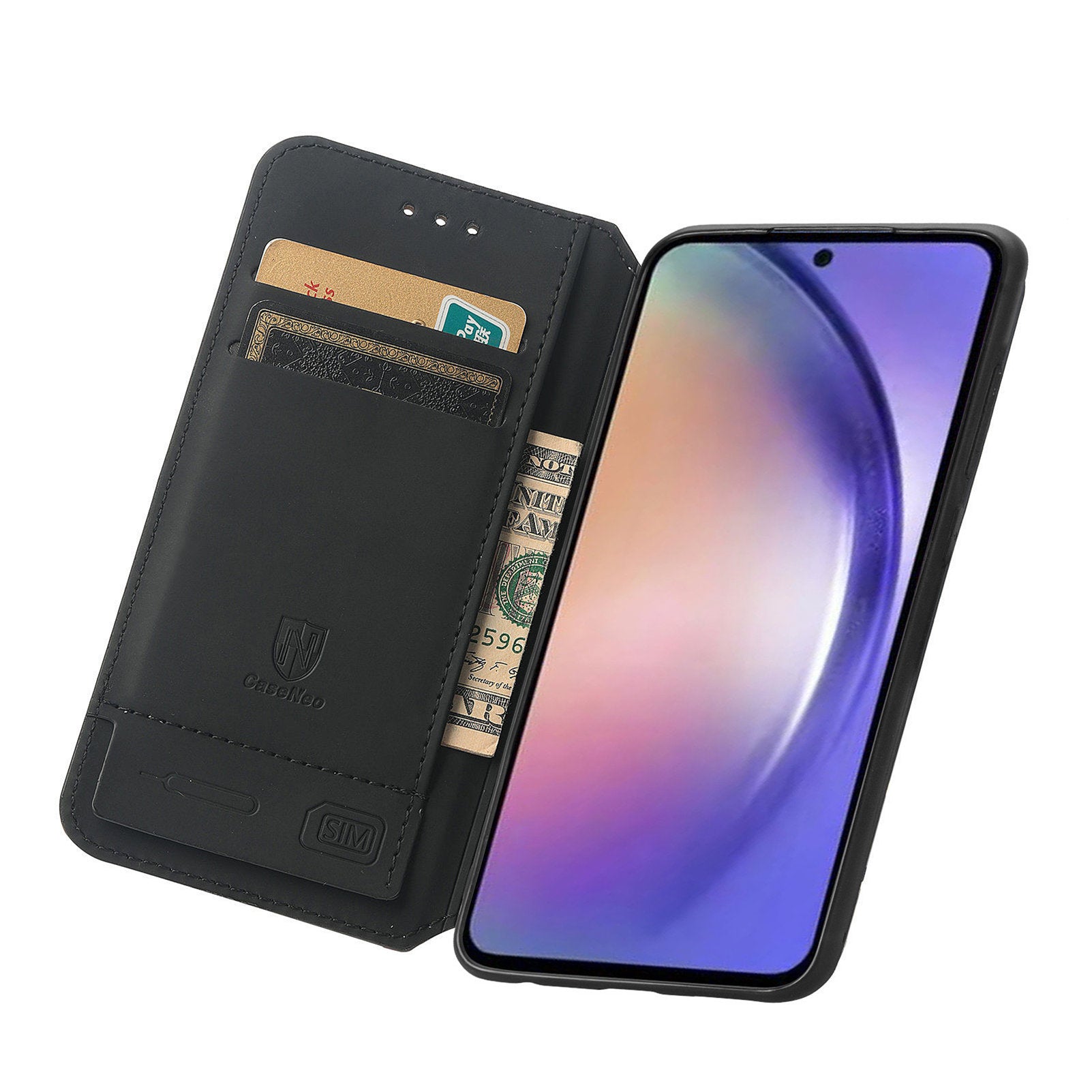 CASENEO 001 Series for Samsung Galaxy A55 5G Case RFID Blocking Protection Pattern Printing Phone Shell