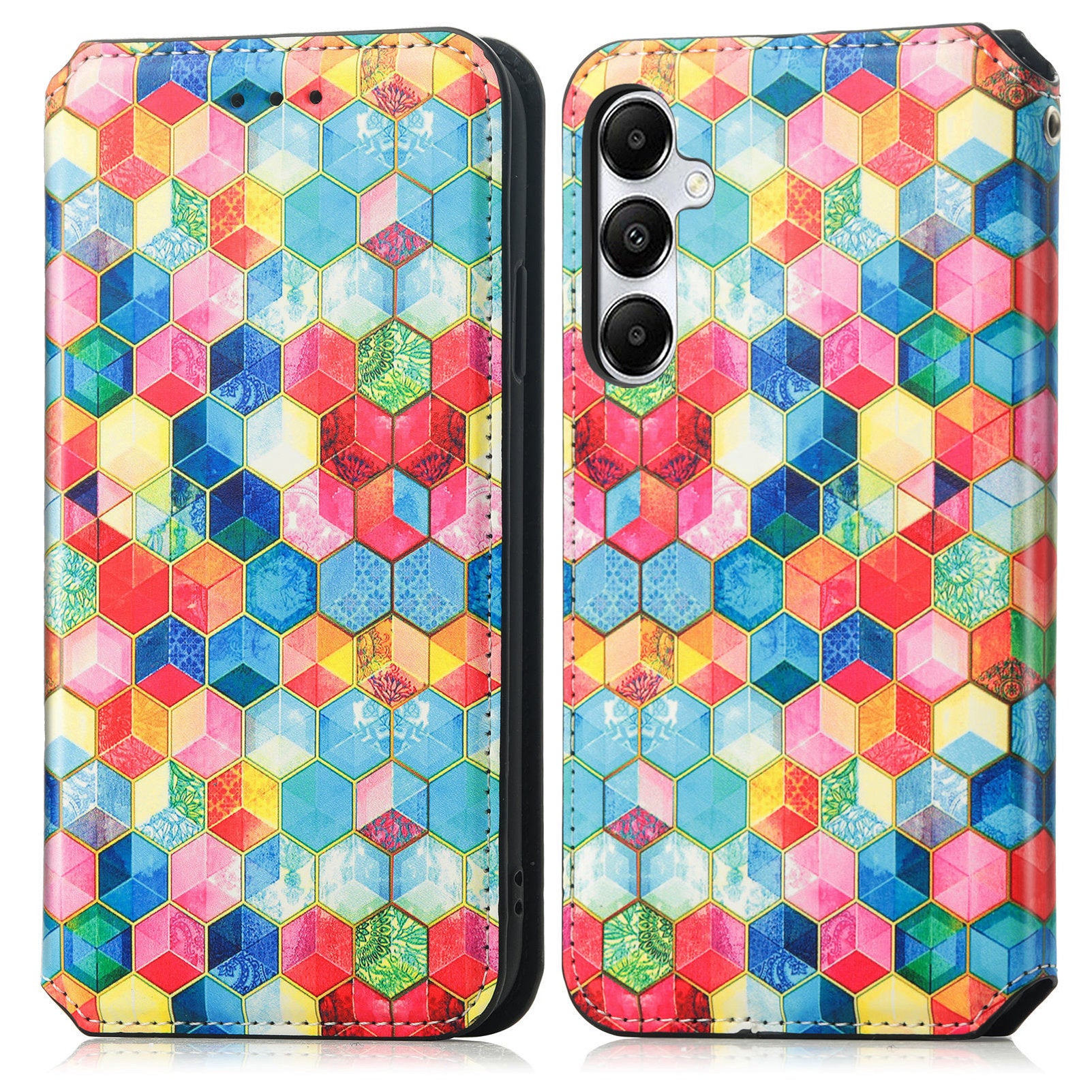 CASENEO 001 Series for Samsung Galaxy A55 5G Case RFID Blocking Protection Pattern Printing Phone Shell