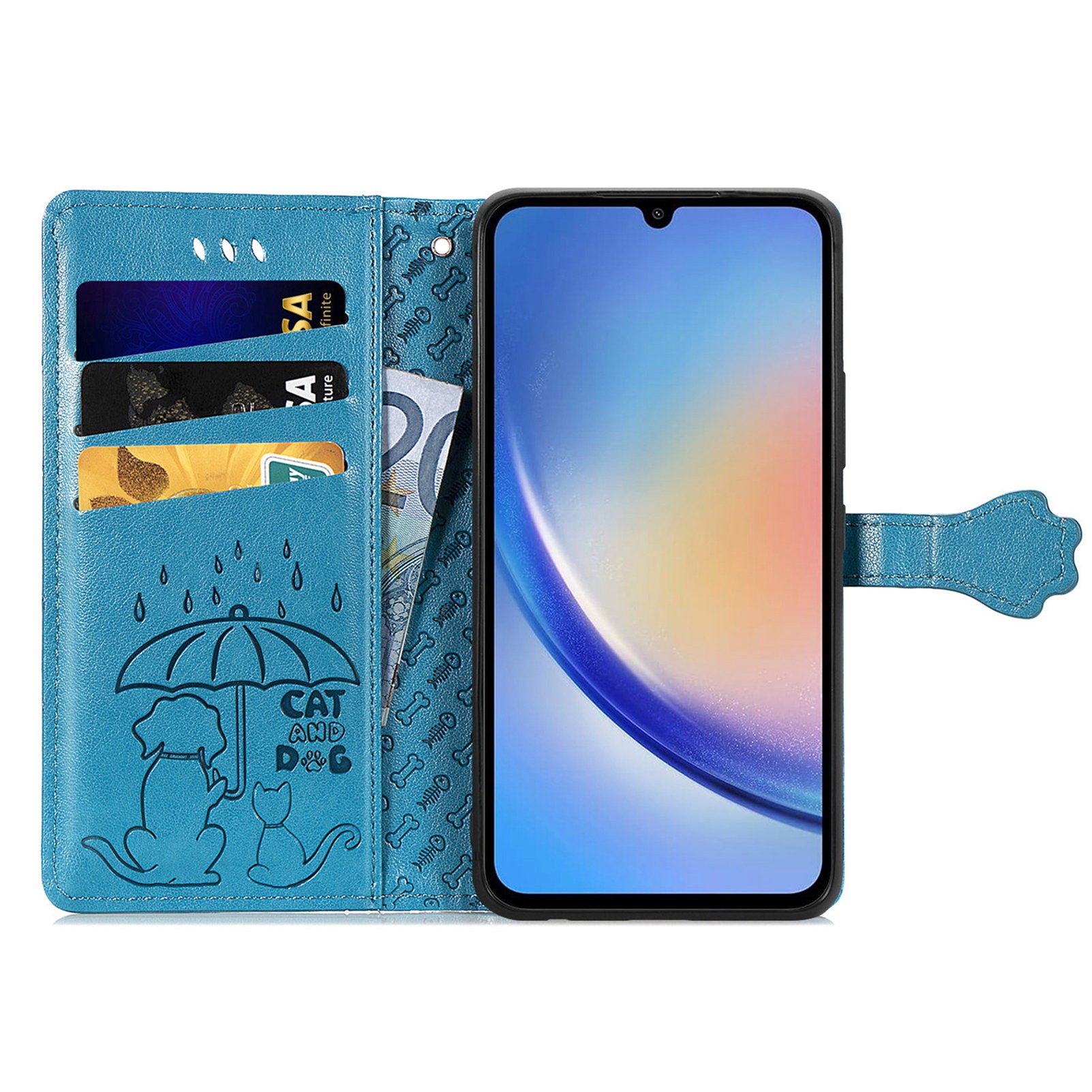 For Samsung Galaxy A35 5G Case Magnetic Clasp Wallet Scratch-proof Phone Cover