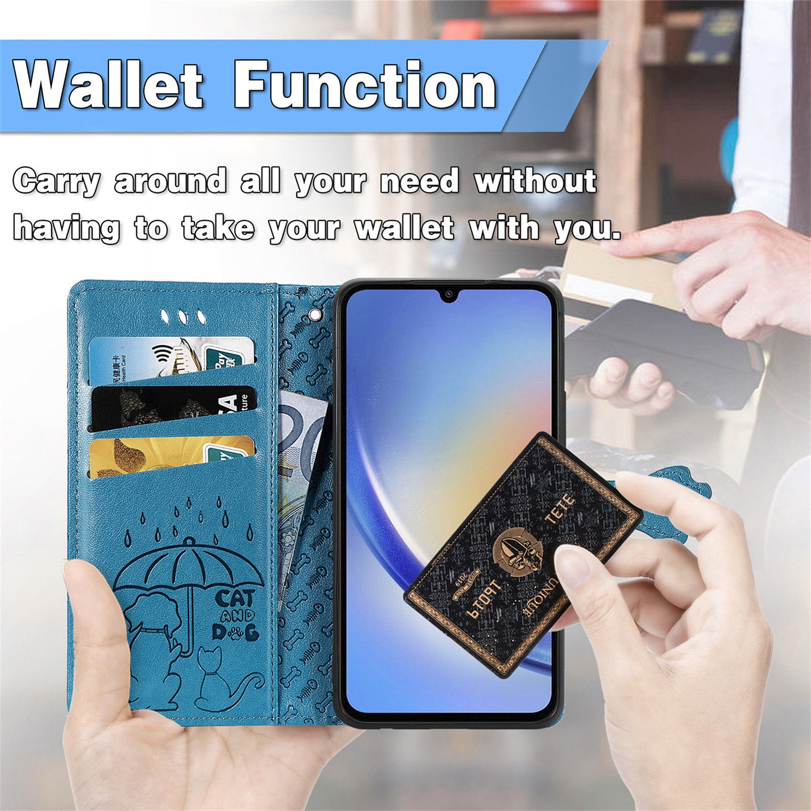 For Samsung Galaxy A35 5G Case Magnetic Clasp Wallet Scratch-proof Phone Cover