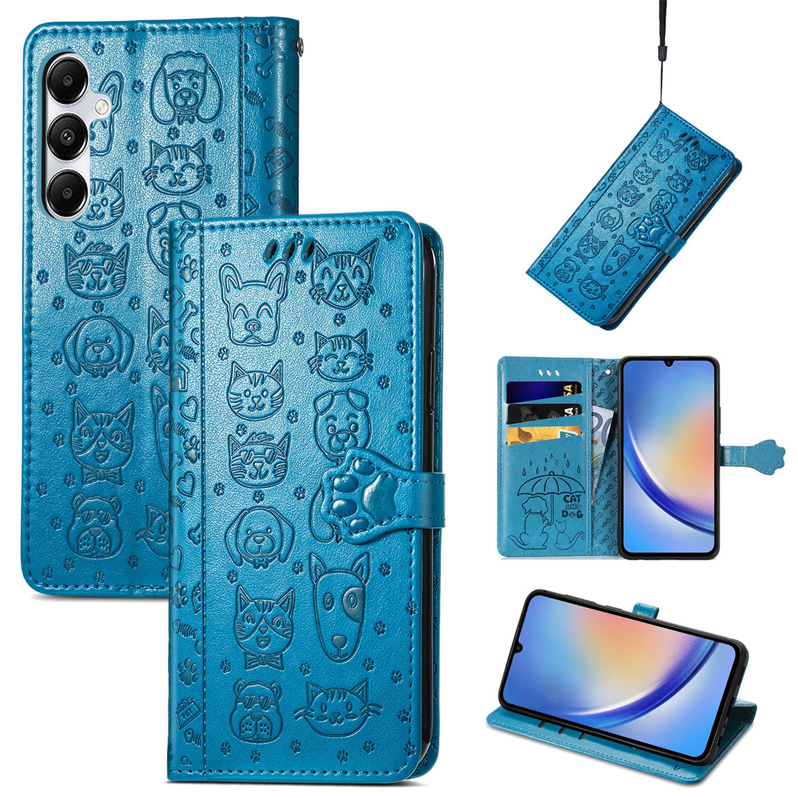 For Samsung Galaxy A35 5G Case Magnetic Clasp Wallet Scratch-proof Phone Cover