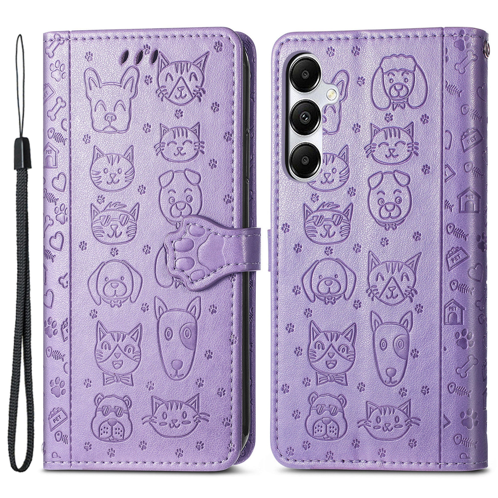 For Samsung Galaxy A35 5G Case Magnetic Clasp Wallet Scratch-proof Phone Cover