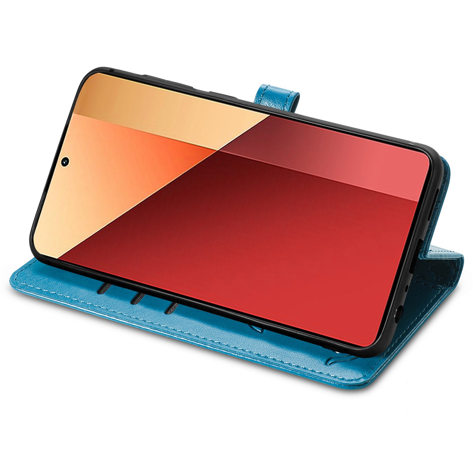 For Xiaomi Redmi Note 13 Pro 4G Phone Cover Imprinted PU Leather Wallet Stand Case